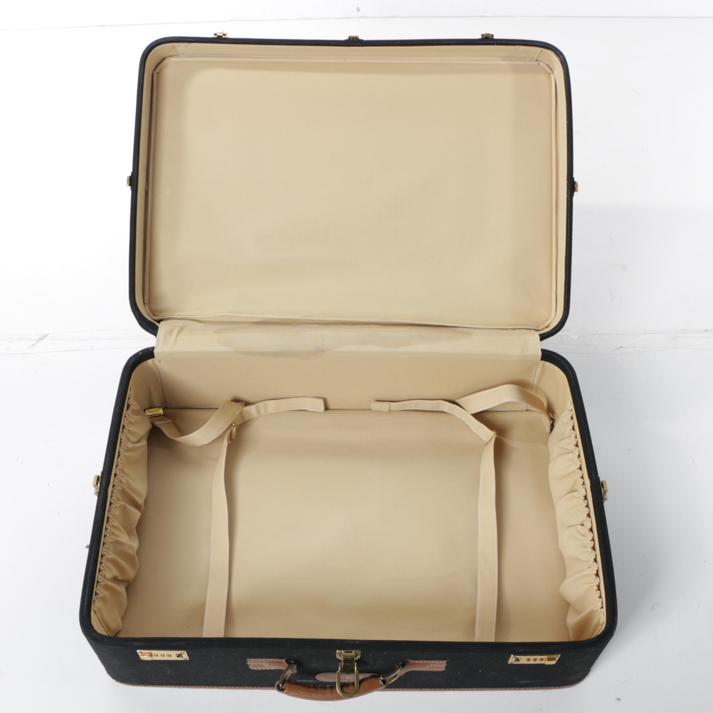 Vintage T. Anthony Ltd. Large Black Pullman Suitcases