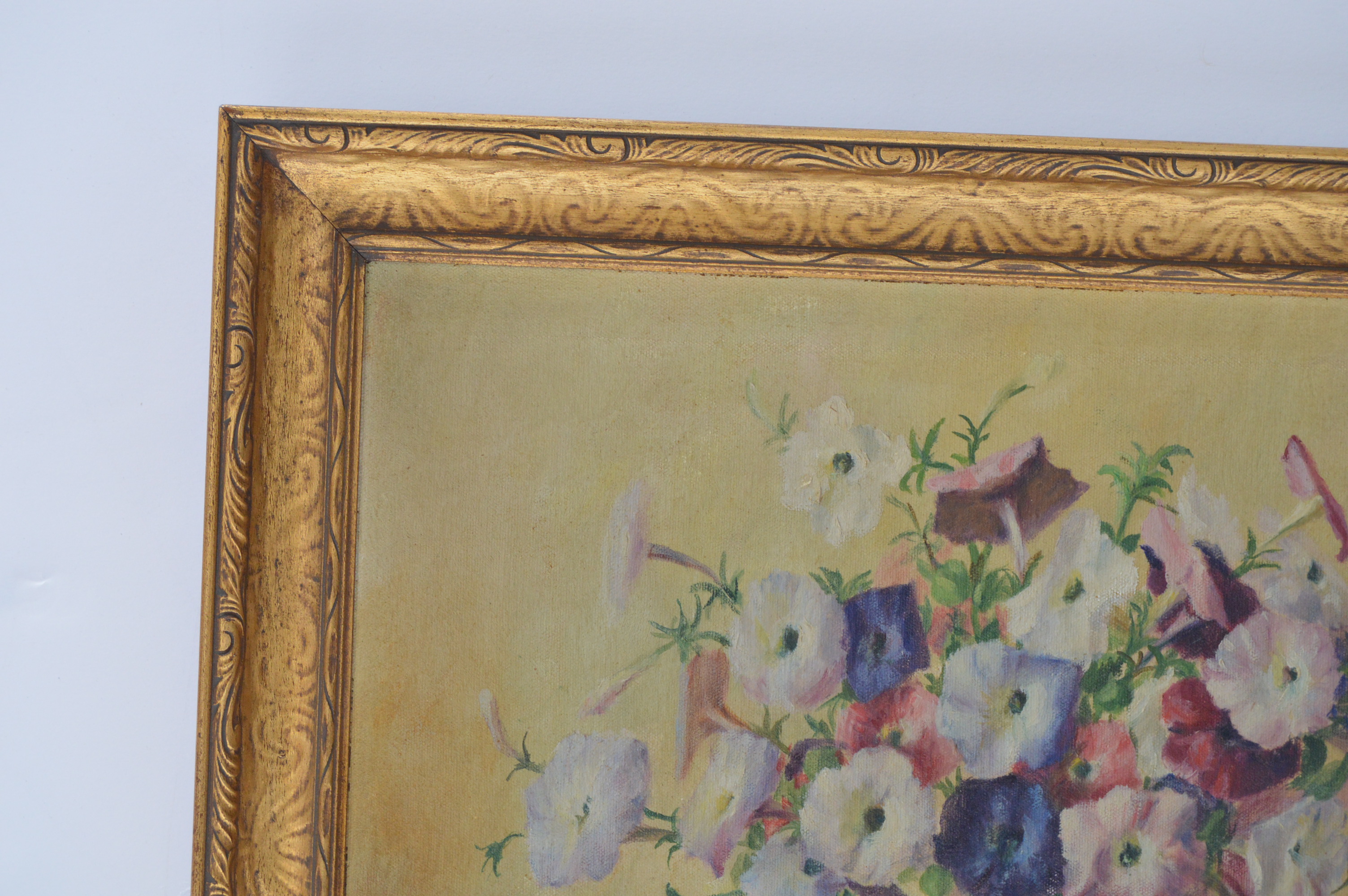 Lydia Thompson Original Floral Still Life Oil on Canvas