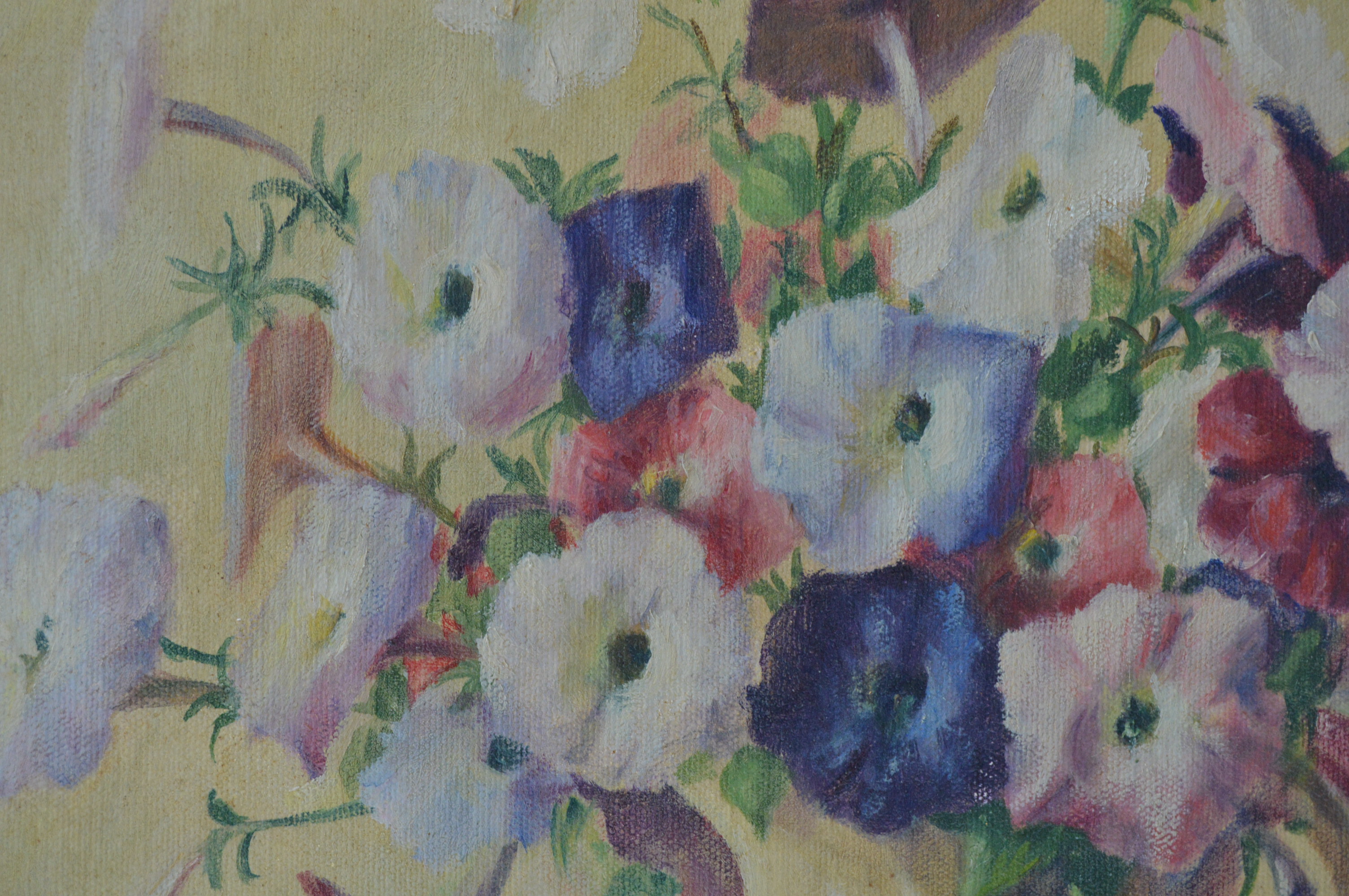 Lydia Thompson Original Floral Still Life Oil on Canvas