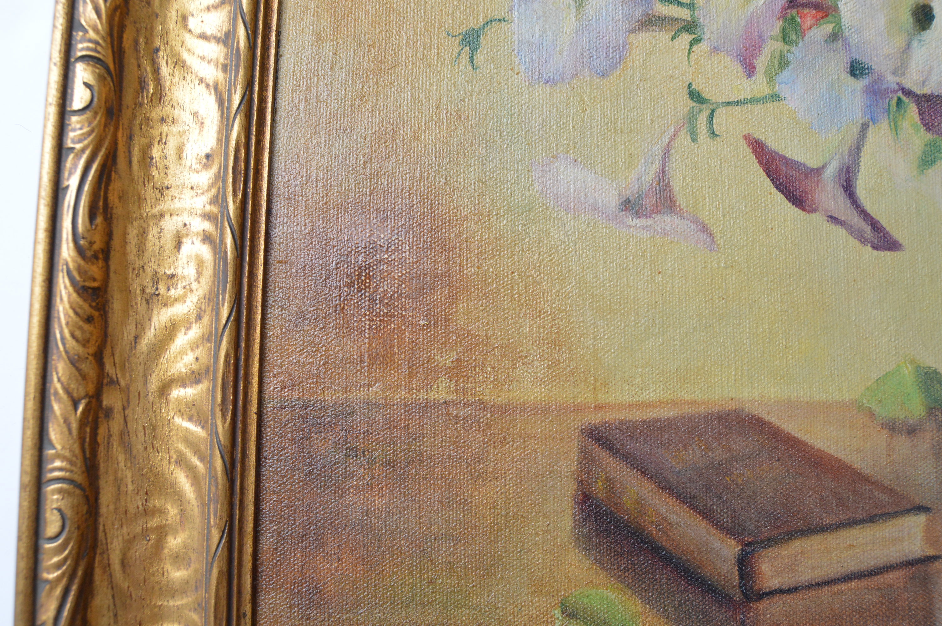 Lydia Thompson Original Floral Still Life Oil on Canvas