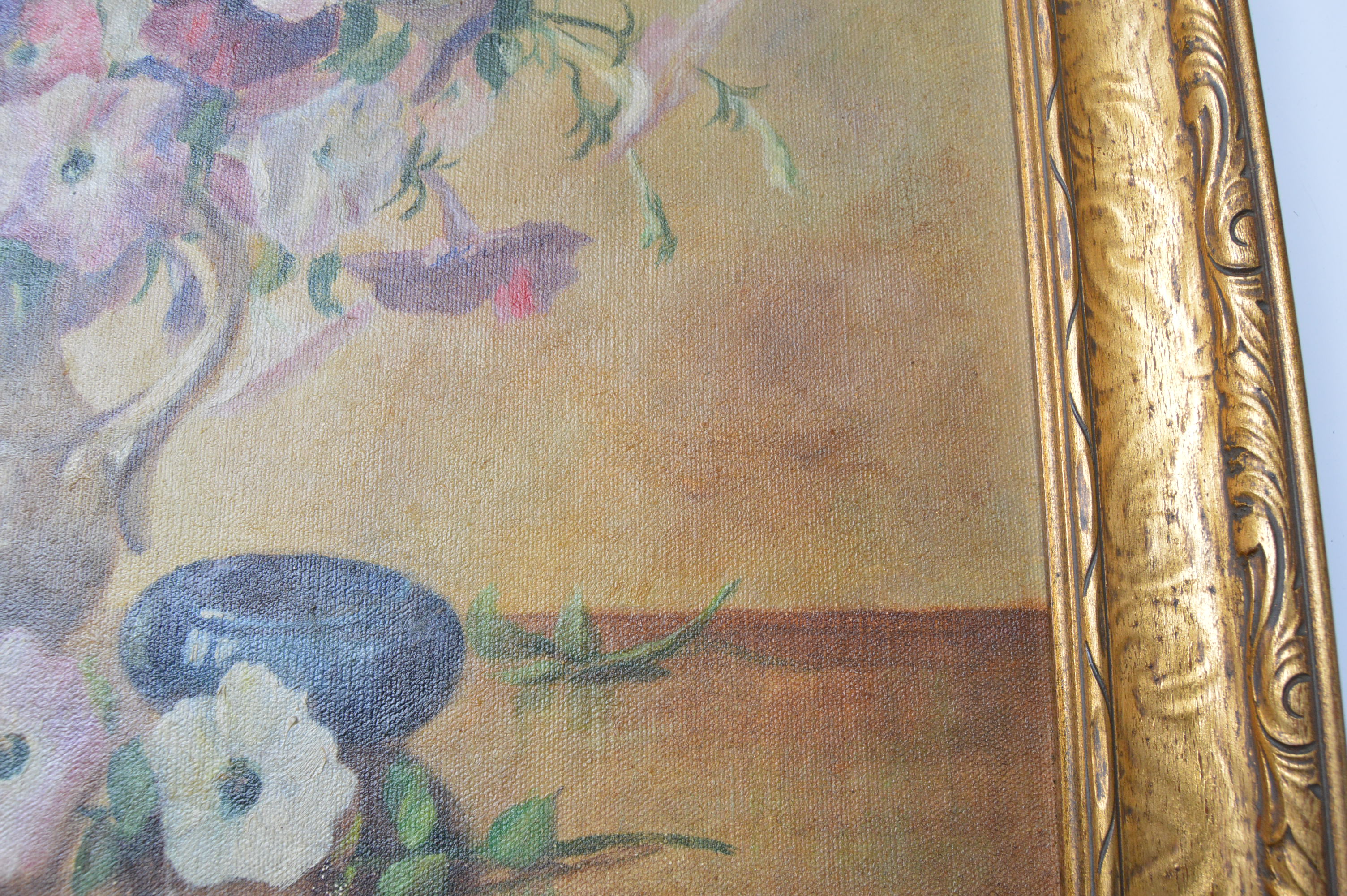 Lydia Thompson Original Floral Still Life Oil on Canvas