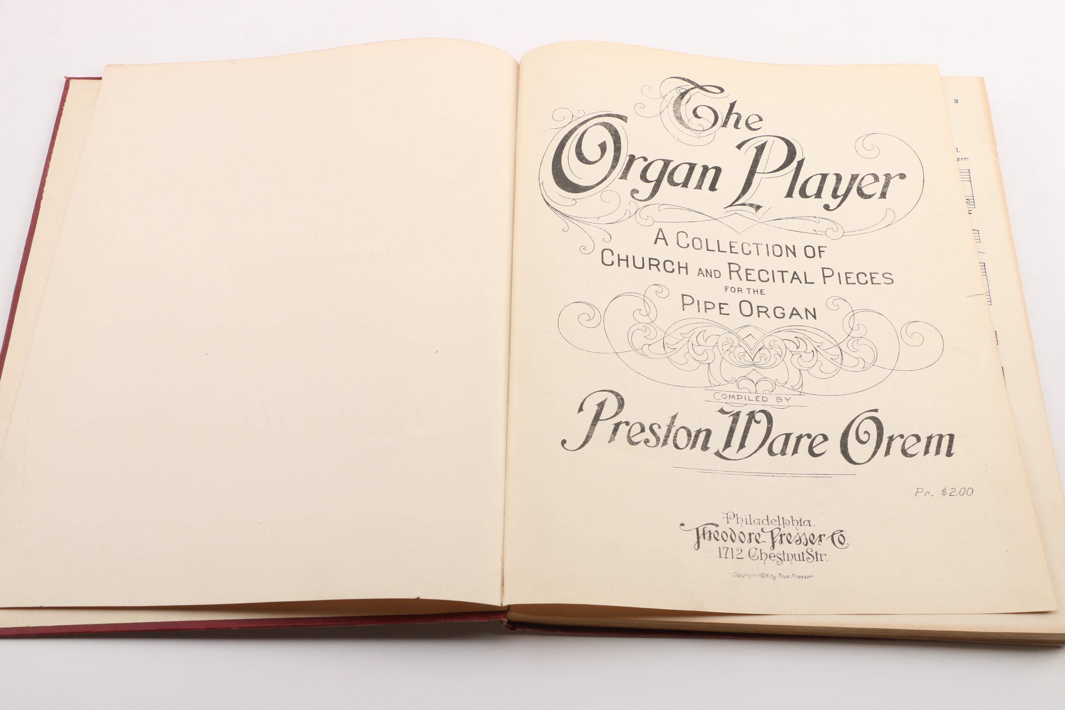 Vintage Piano, Organ, and Vocal Sheet Music Books