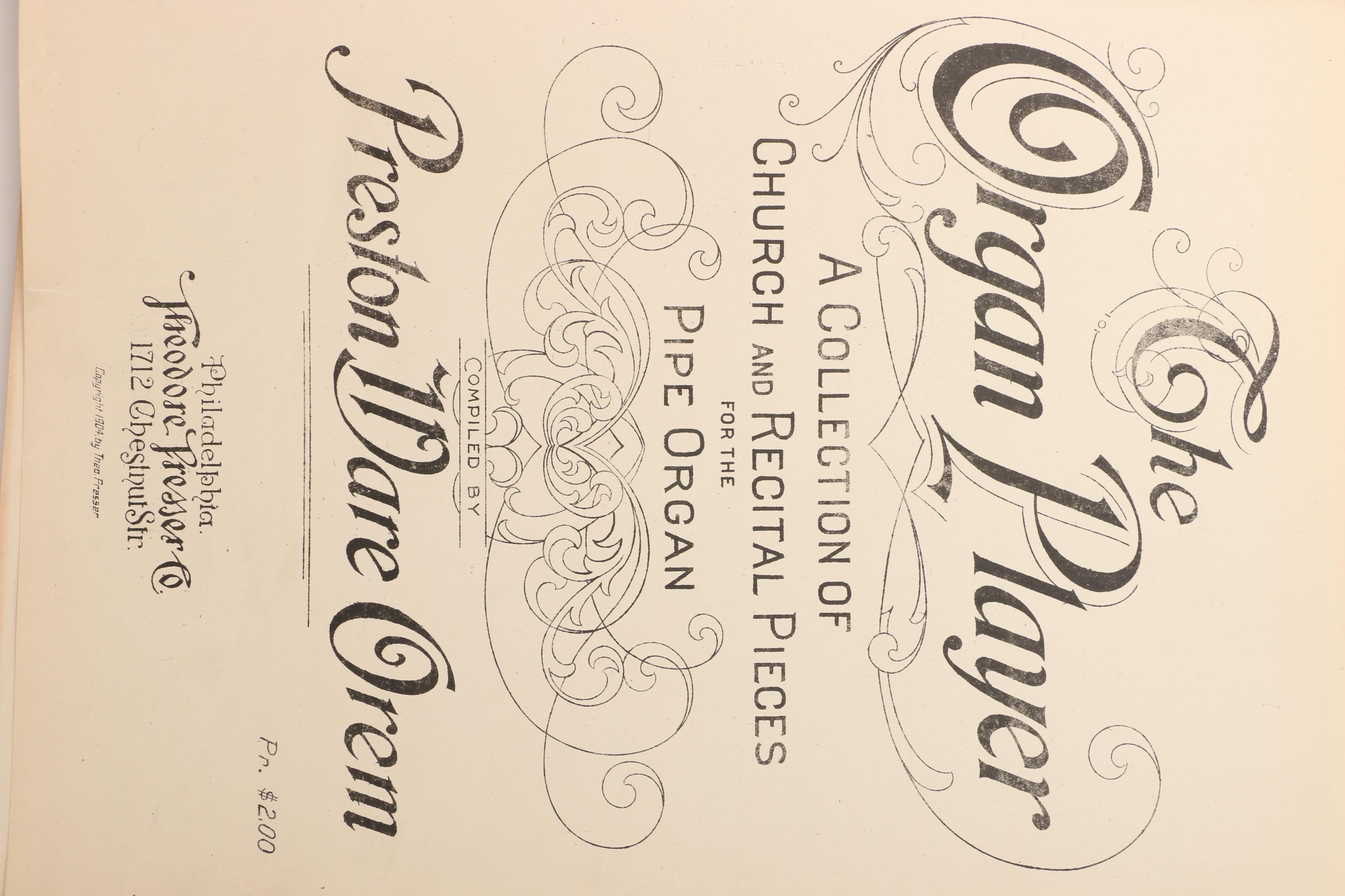 Vintage Piano, Organ, and Vocal Sheet Music Books