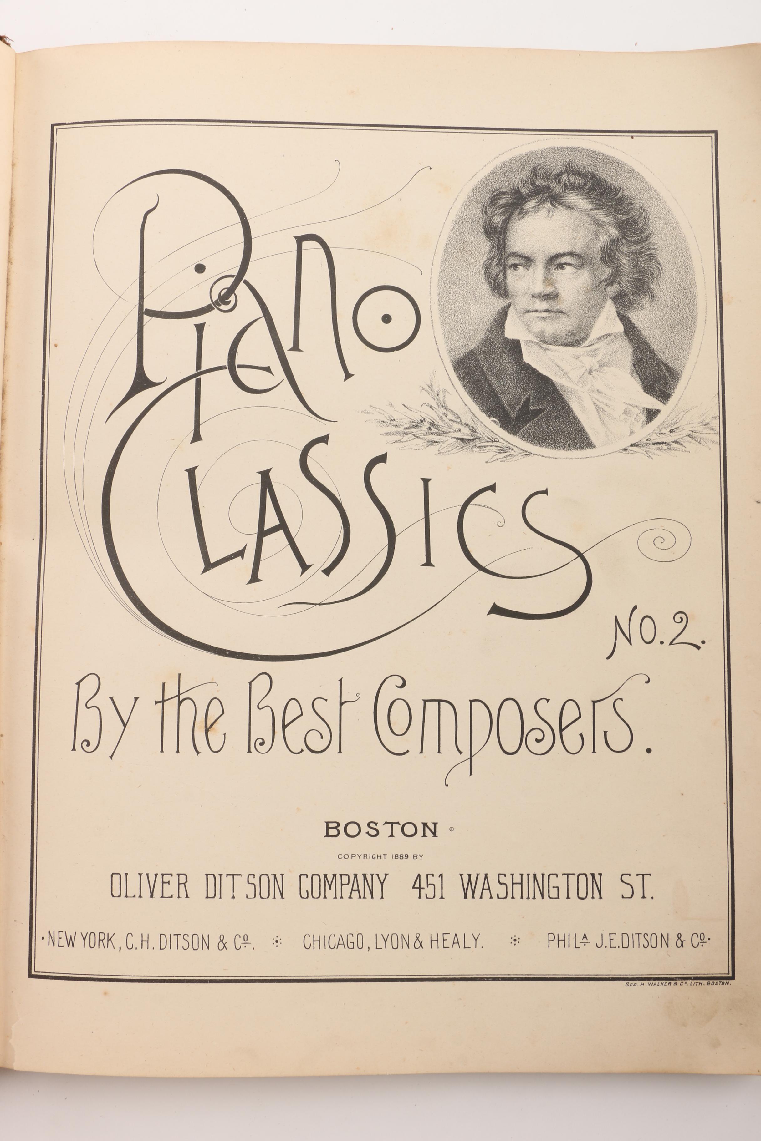 Vintage Piano, Organ, and Vocal Sheet Music Books