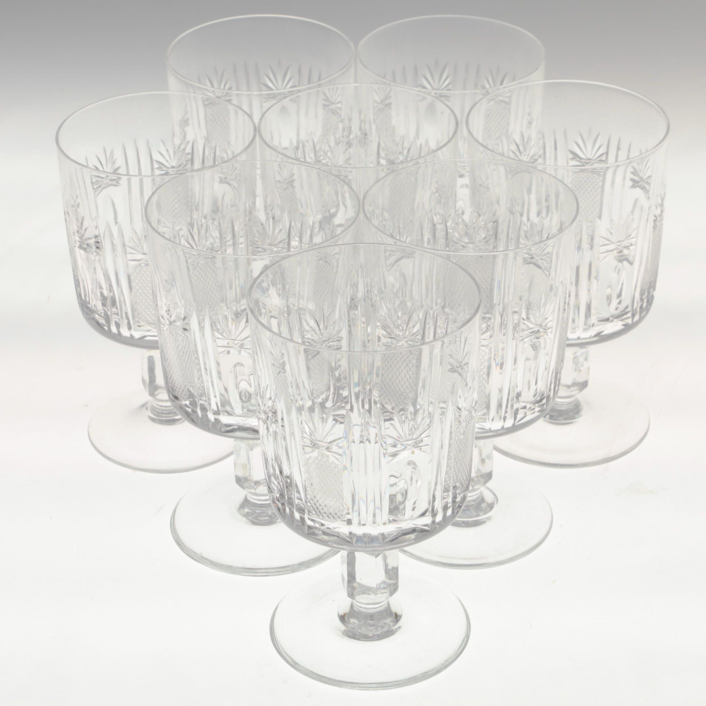 Collection of Hand-Cut Wine Glasses