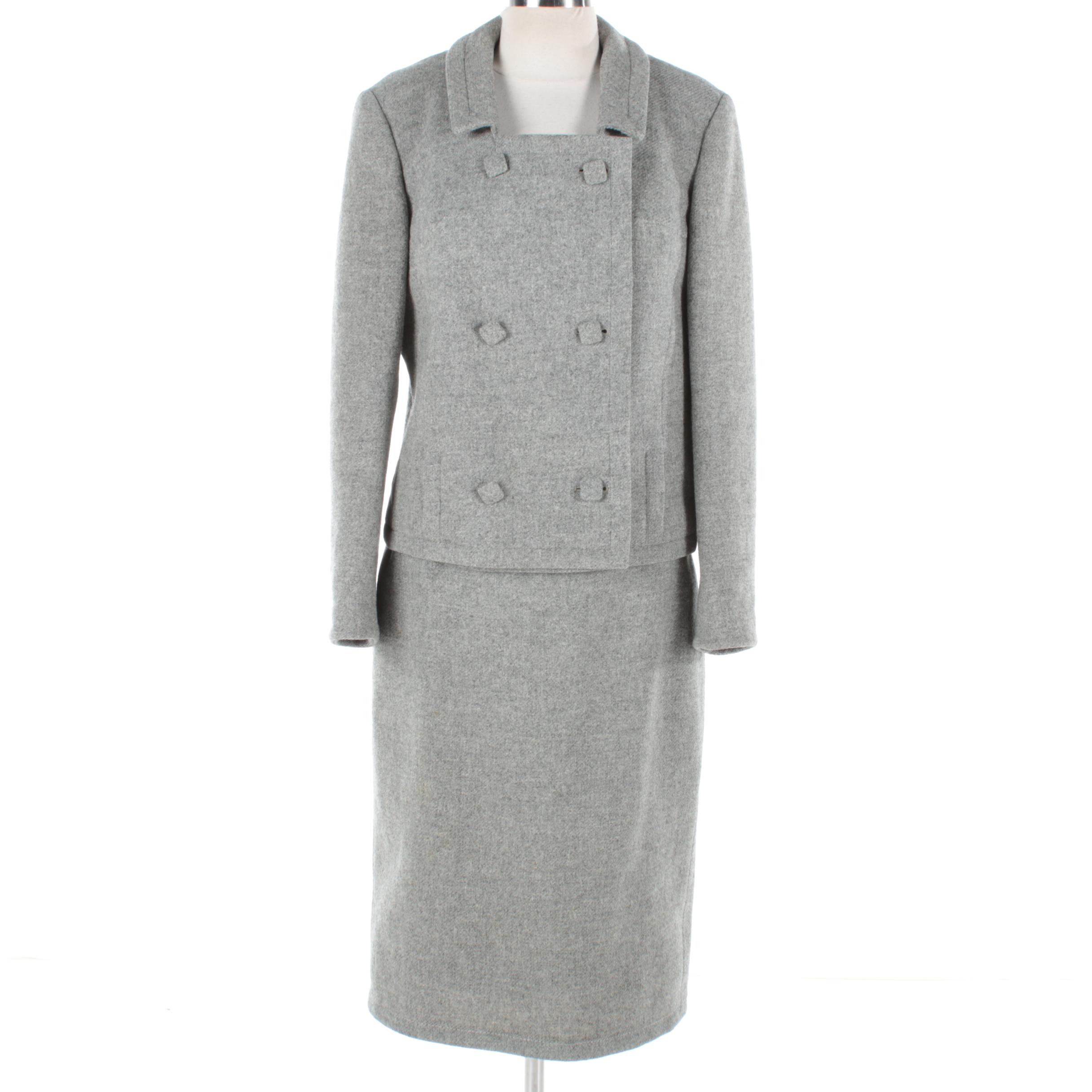 Circa 1960s Vintage Skirt Suit by Highbrow Avantgarde