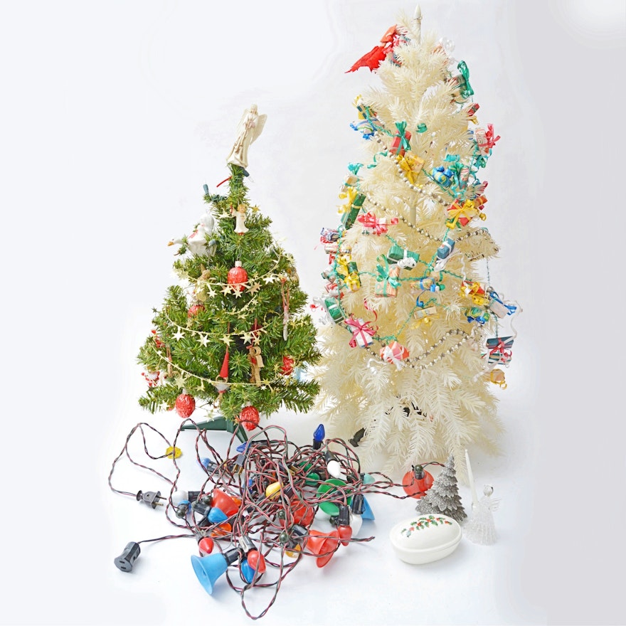 Retro Christmas Trees and Decor