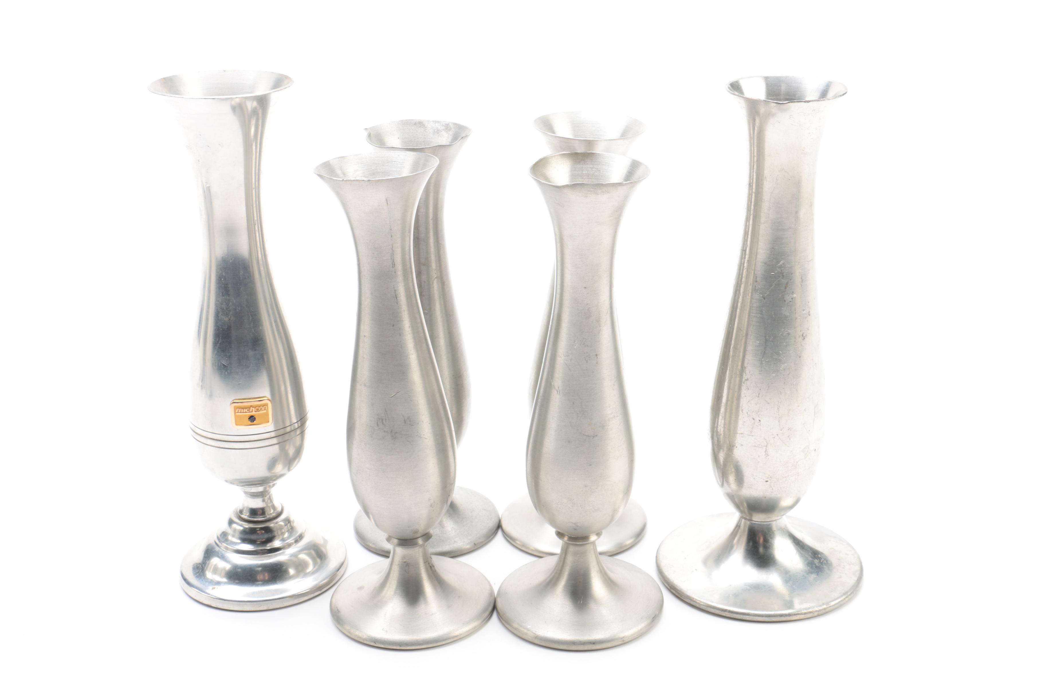 Pewter Serveware and Vases