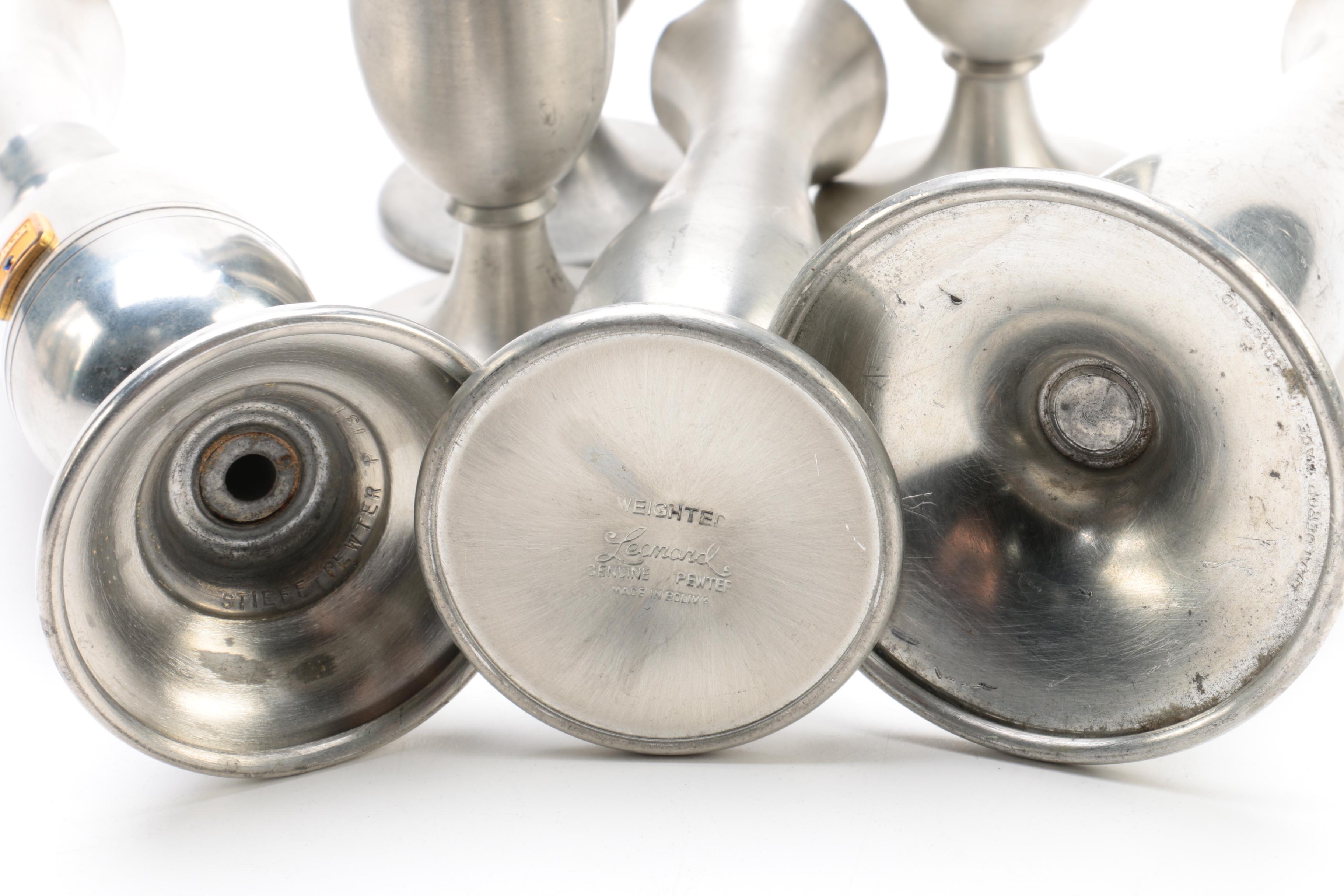 Pewter Serveware and Vases