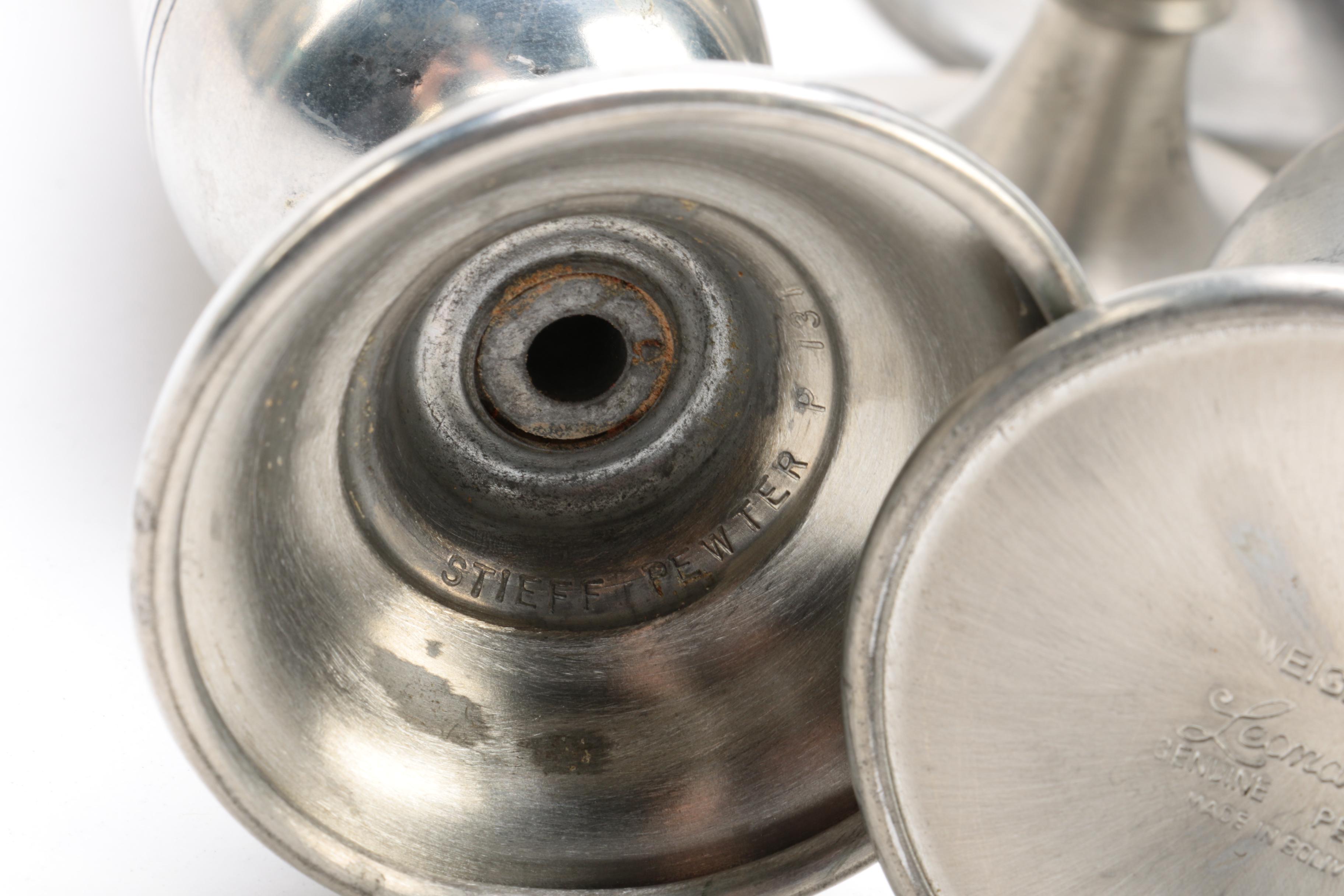 Pewter Serveware and Vases