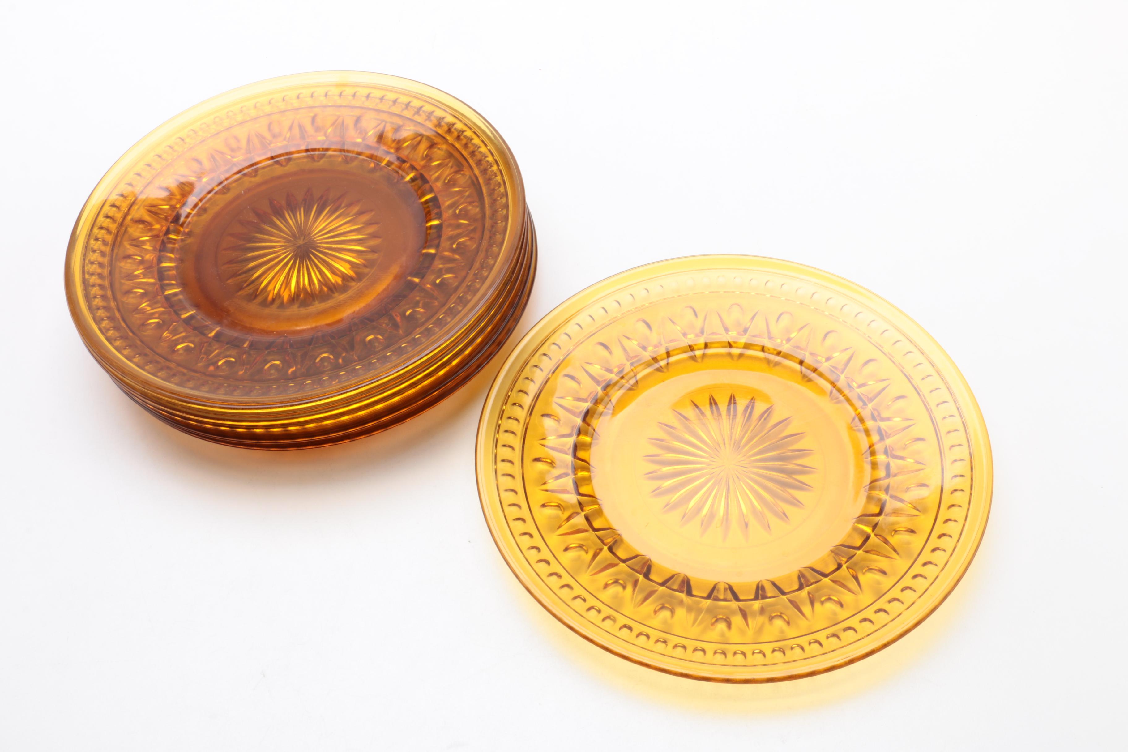 Vintage Federal "Sharon Amber" and Other Glass Tableware