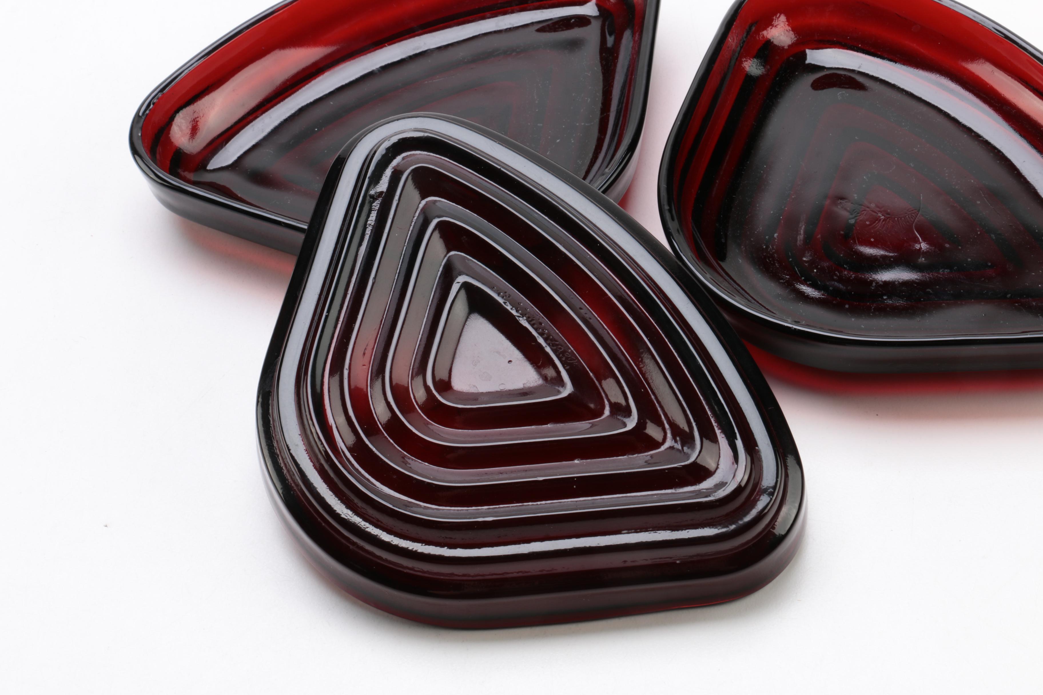 Vintage Federal "Sharon Amber" and Other Glass Tableware