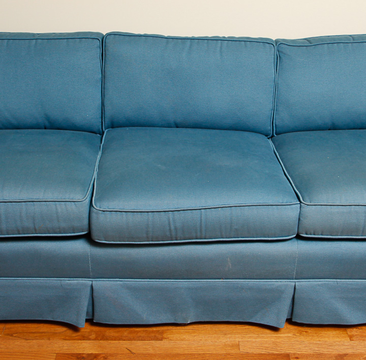 Vintage Blue Sofa by Century
