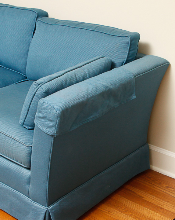 Vintage Blue Sofa by Century