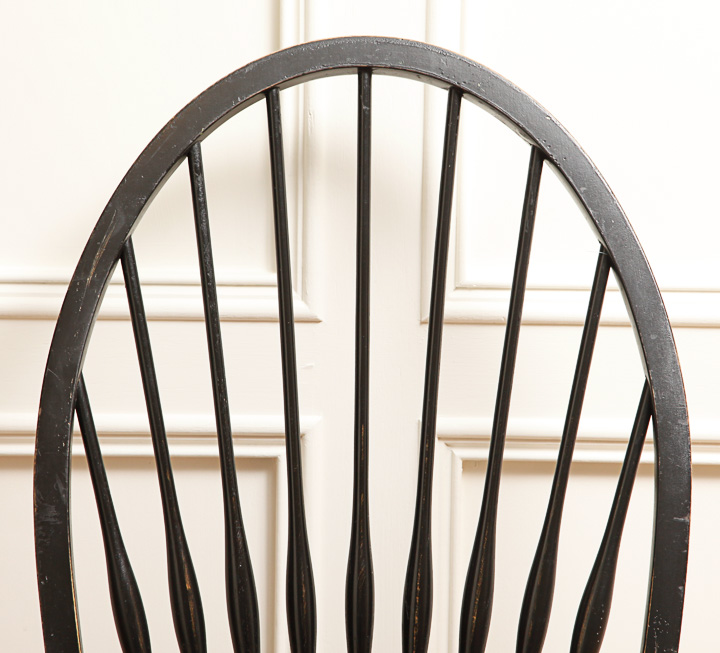 Set of Bow Back Windsor Dining Chairs