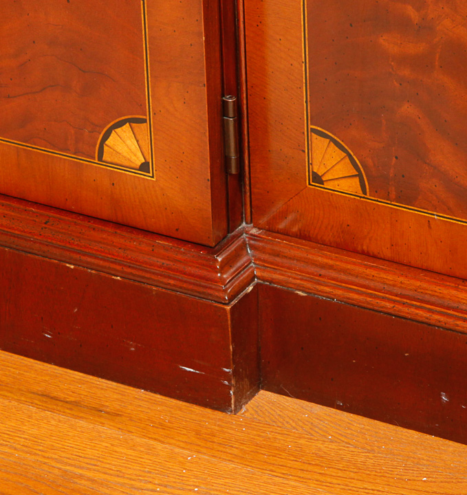 Vintage Federal Style Breakfront China Cabinet by Hekman