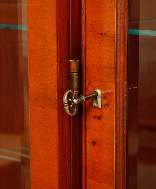Vintage Federal Style Breakfront China Cabinet by Hekman