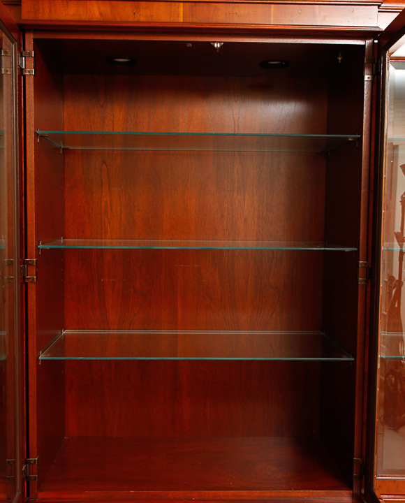 Vintage Federal Style Breakfront China Cabinet by Hekman