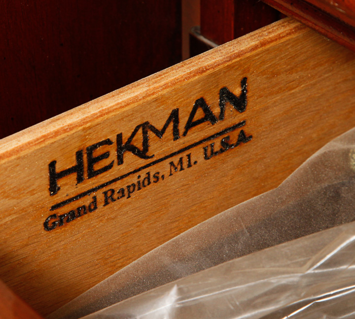 Vintage Federal Style Breakfront China Cabinet by Hekman