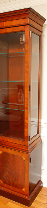 Vintage Federal Style Breakfront China Cabinet by Hekman