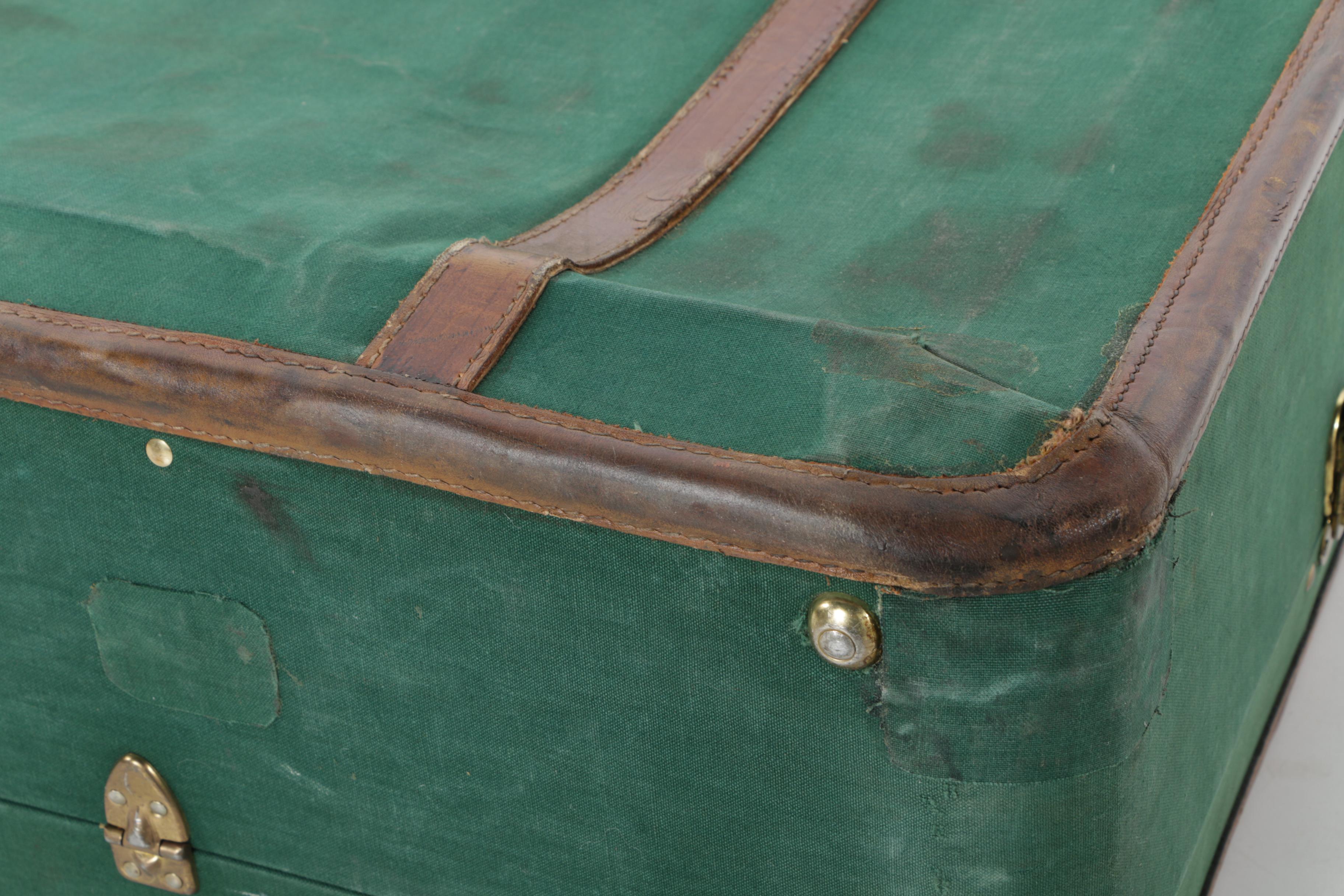 Vintage T. Anthony Ltd. Large Green Pullman Suitcases