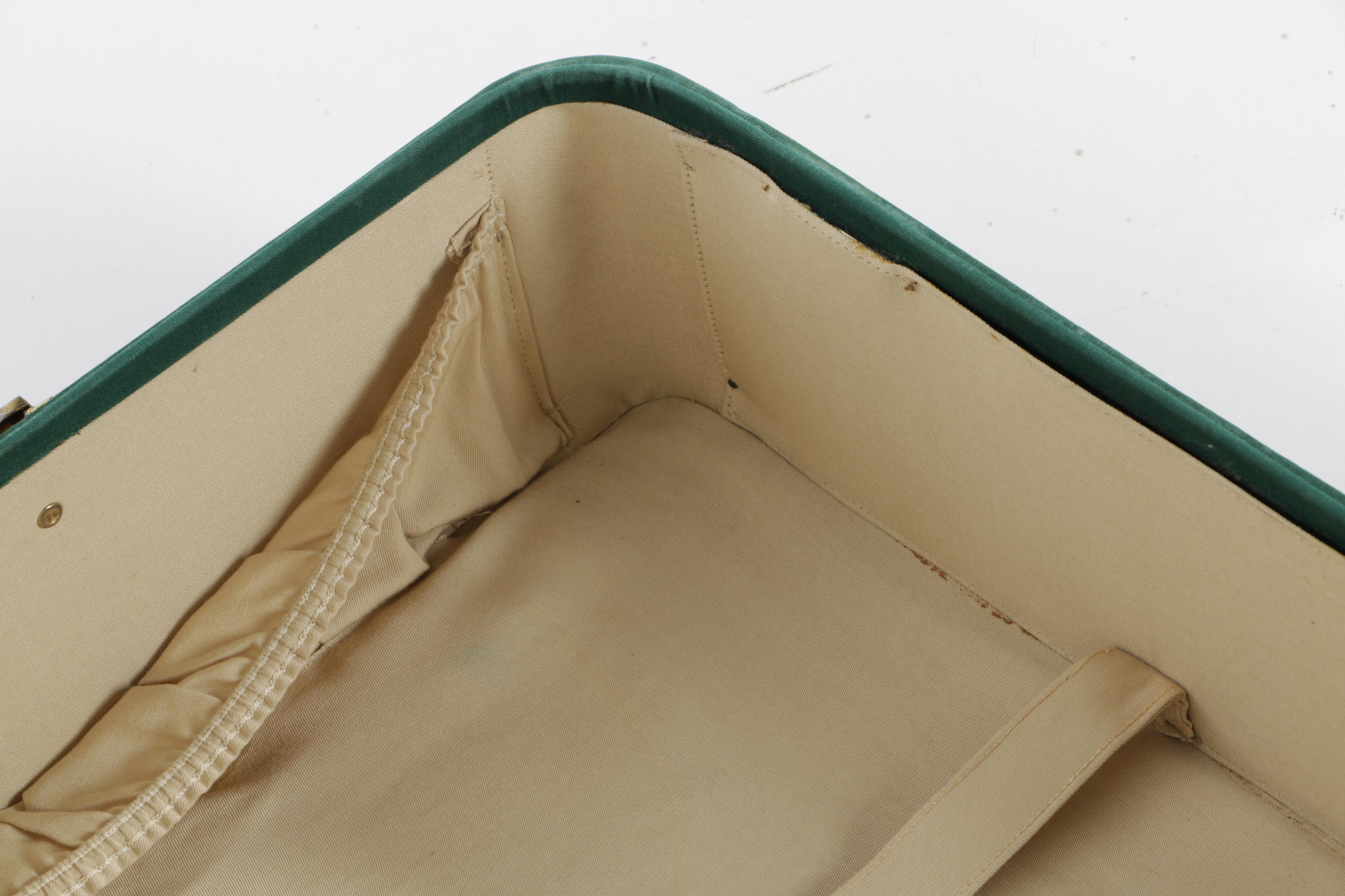 Vintage T. Anthony Ltd. Large Green Pullman Suitcases