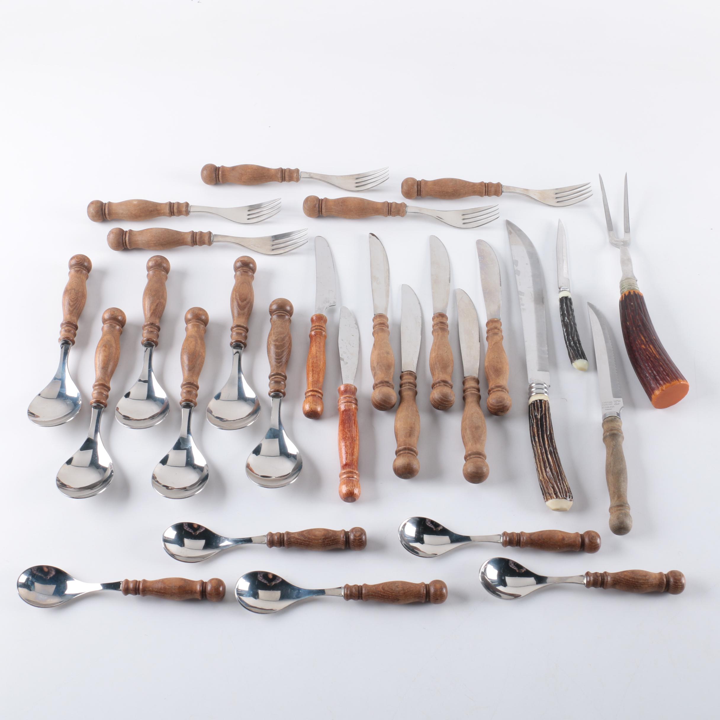 Lifetime Cutlery "Old Homestead" Wood Handled Flatware and More