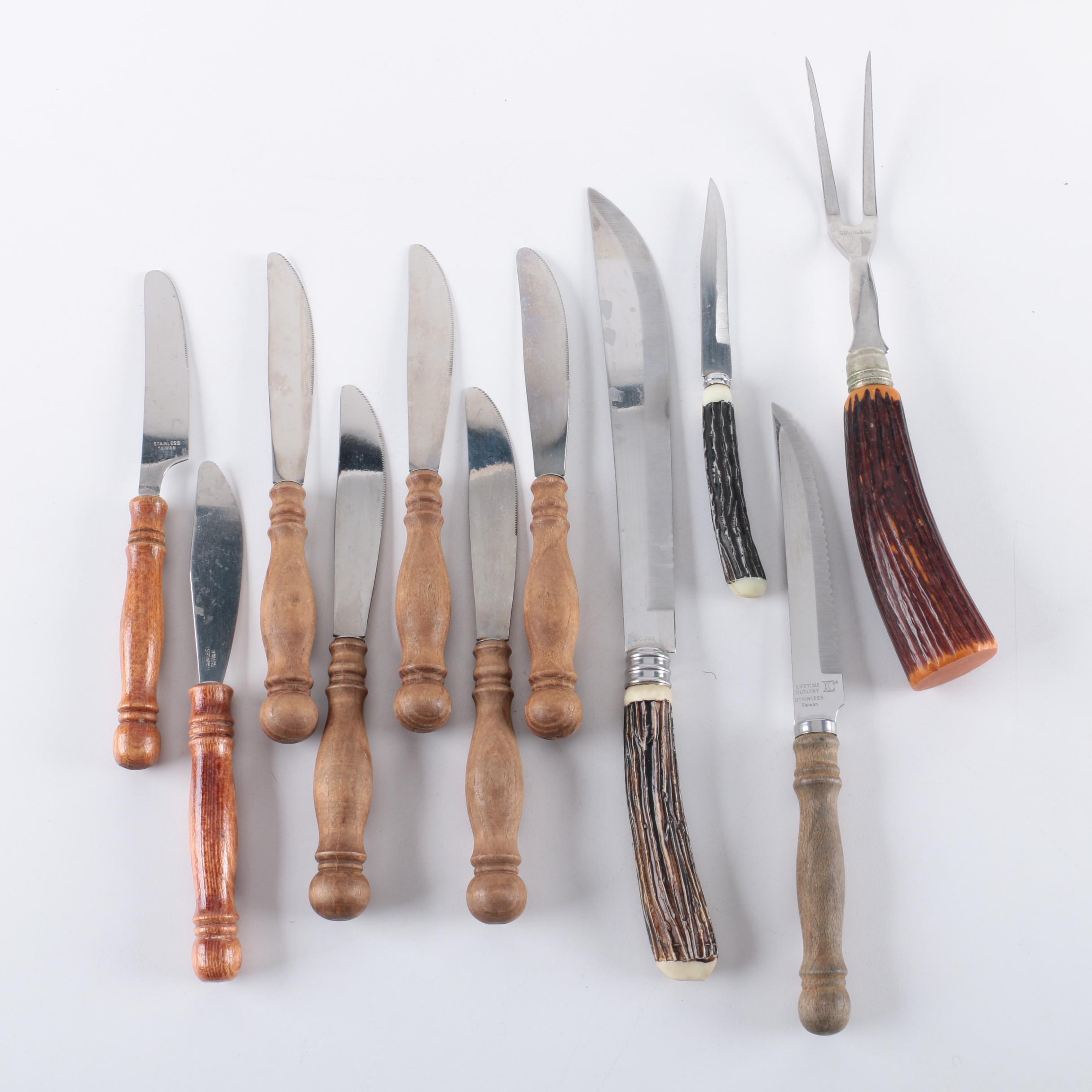 Lifetime Cutlery "Old Homestead" Wood Handled Flatware and More