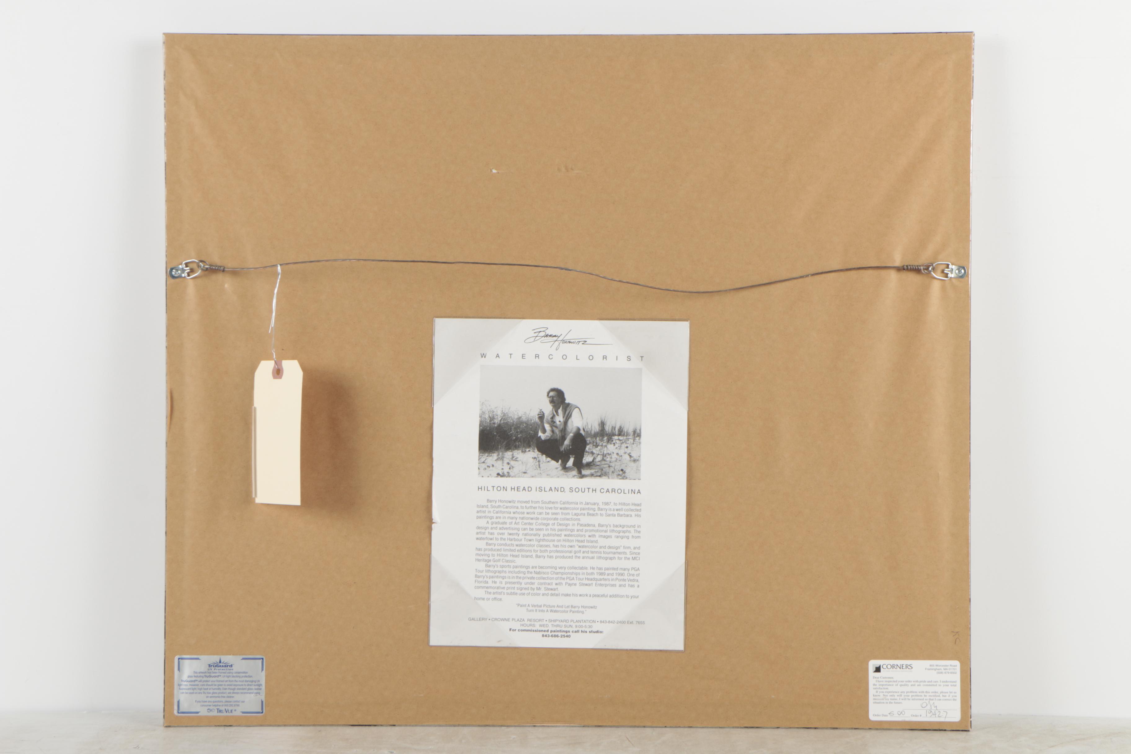 Barry Honowitz Artist Proof Offset Lithograph "Sunset at the Seventeenth"