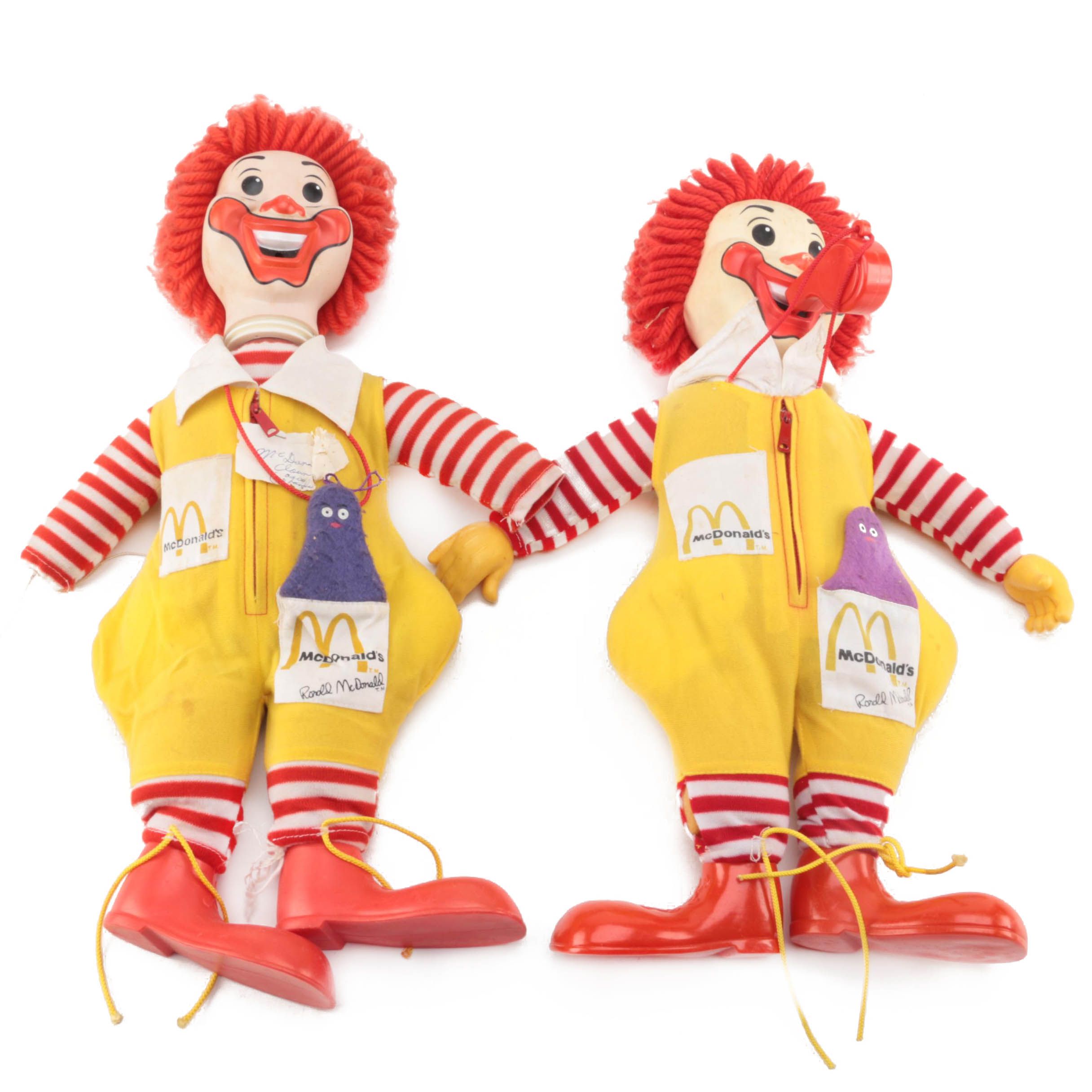 1978 Ronald McDonald Dolls