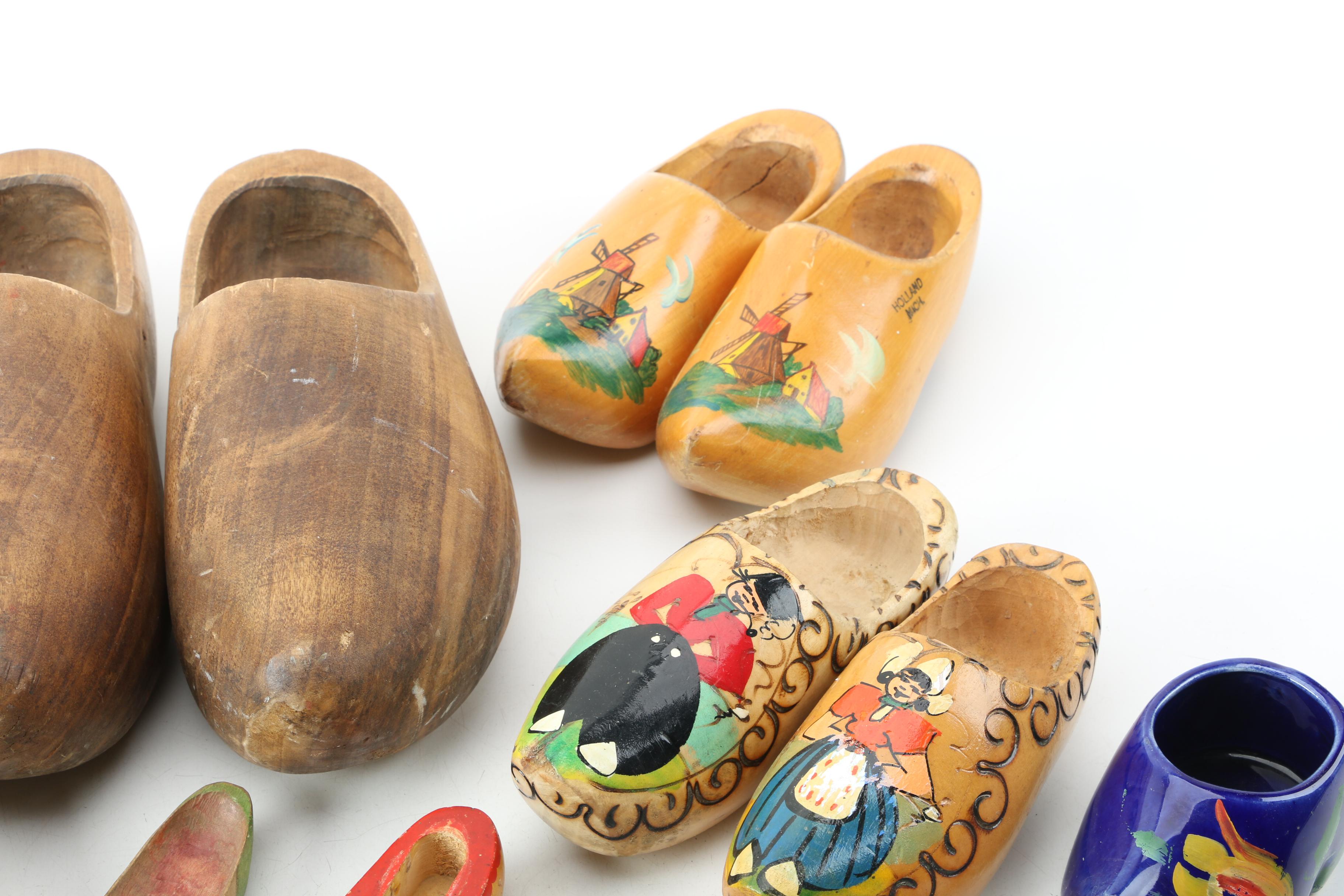 Carved Wooden Shoes