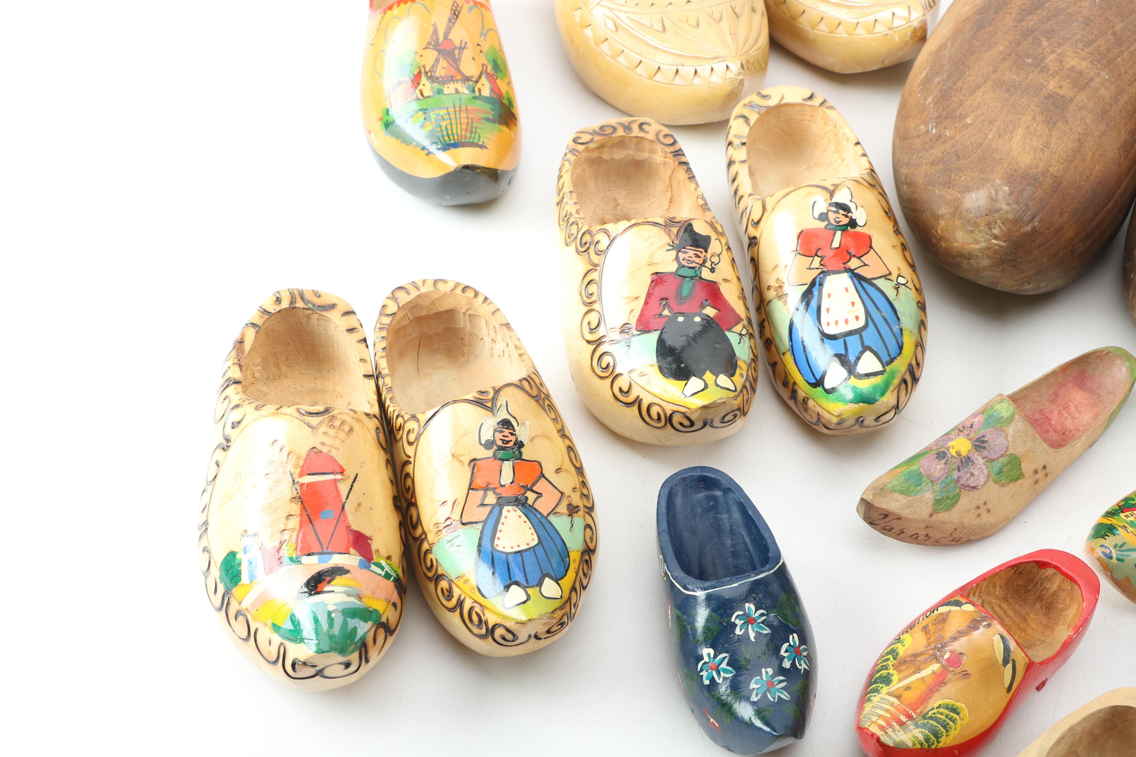 Carved Wooden Shoes