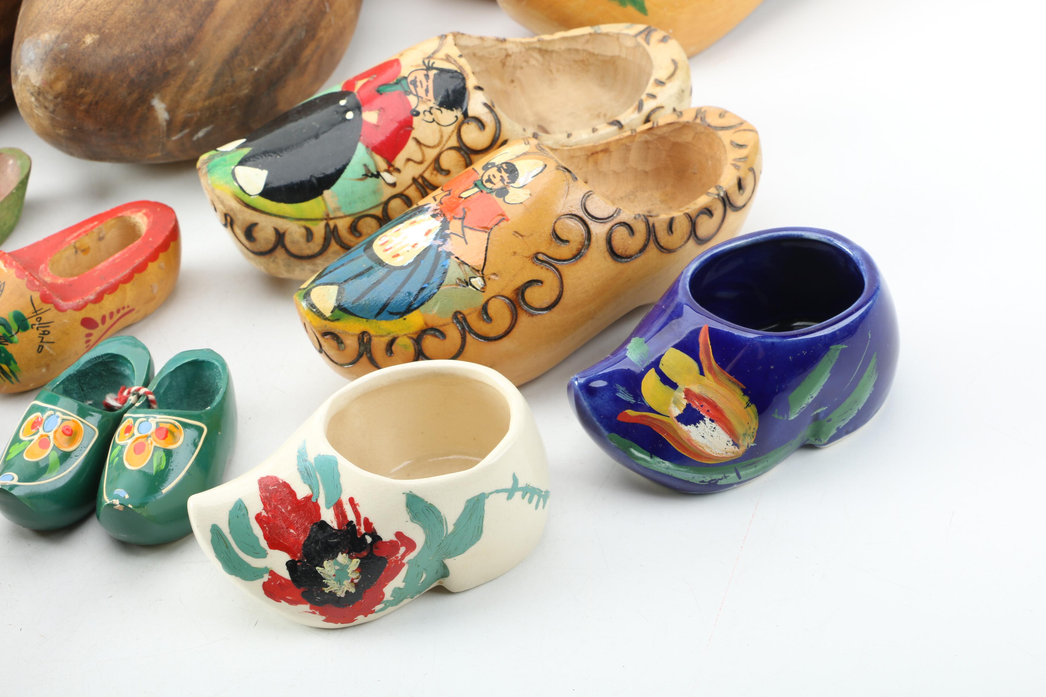 Carved Wooden Shoes