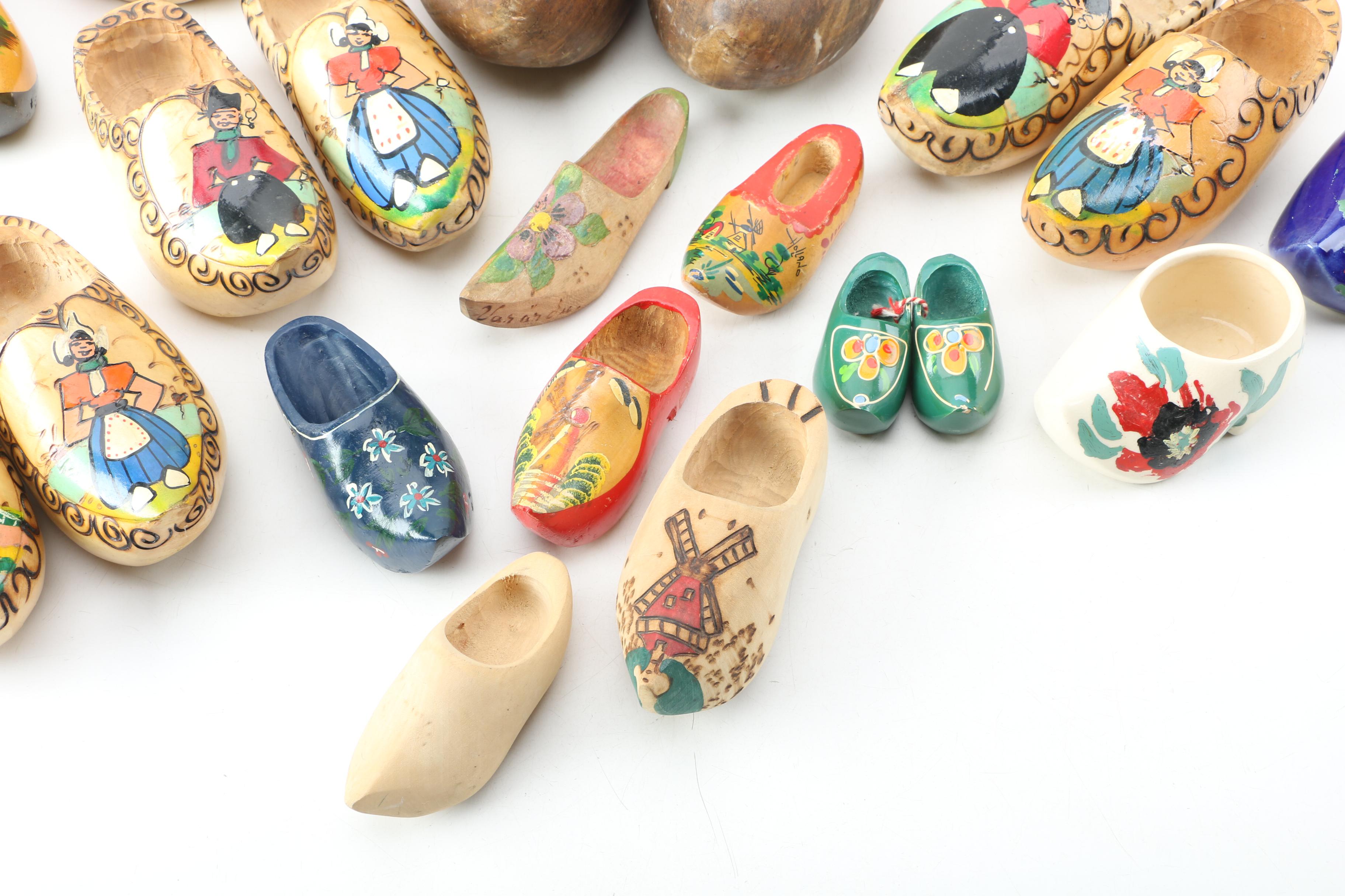 Carved Wooden Shoes