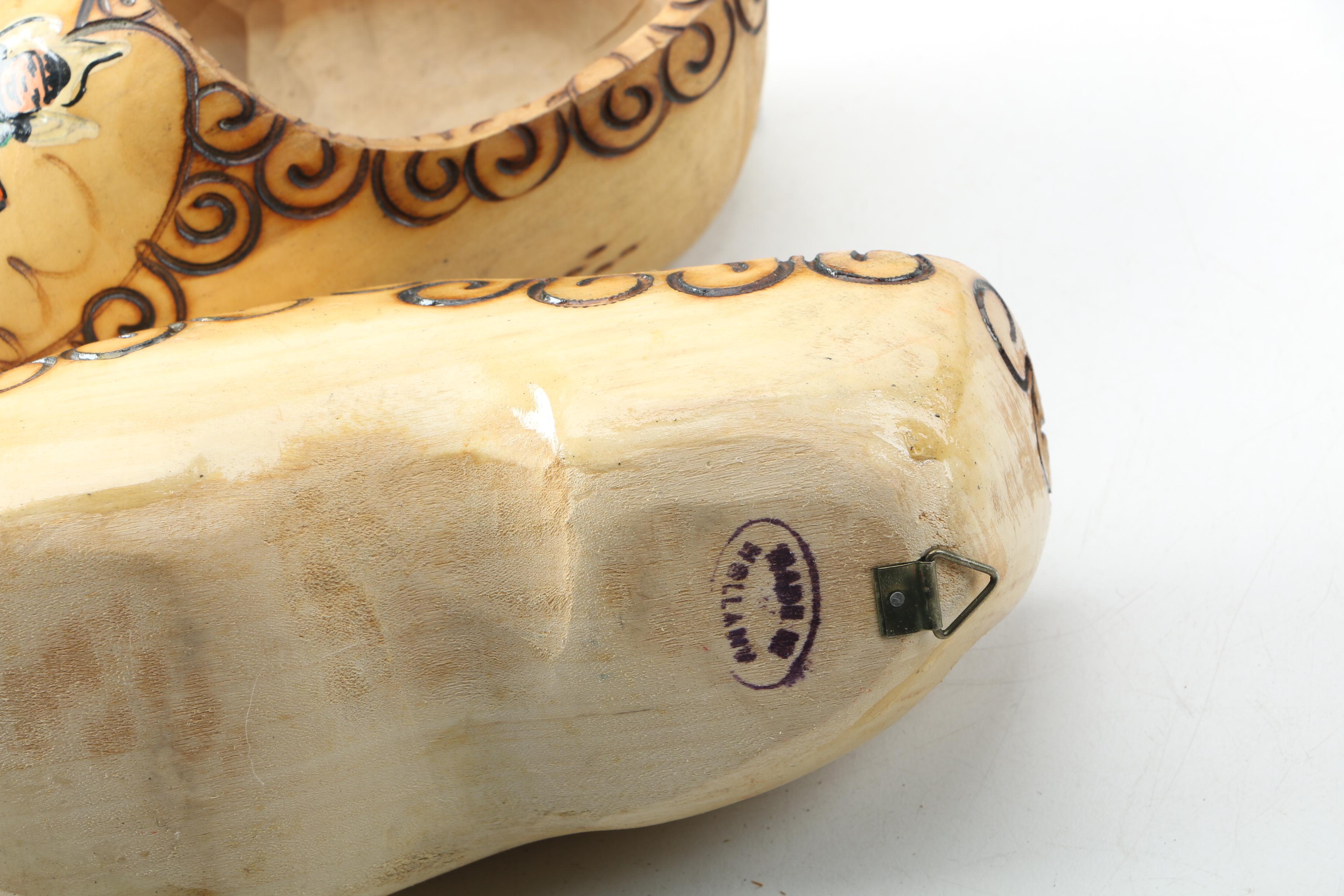 Carved Wooden Shoes
