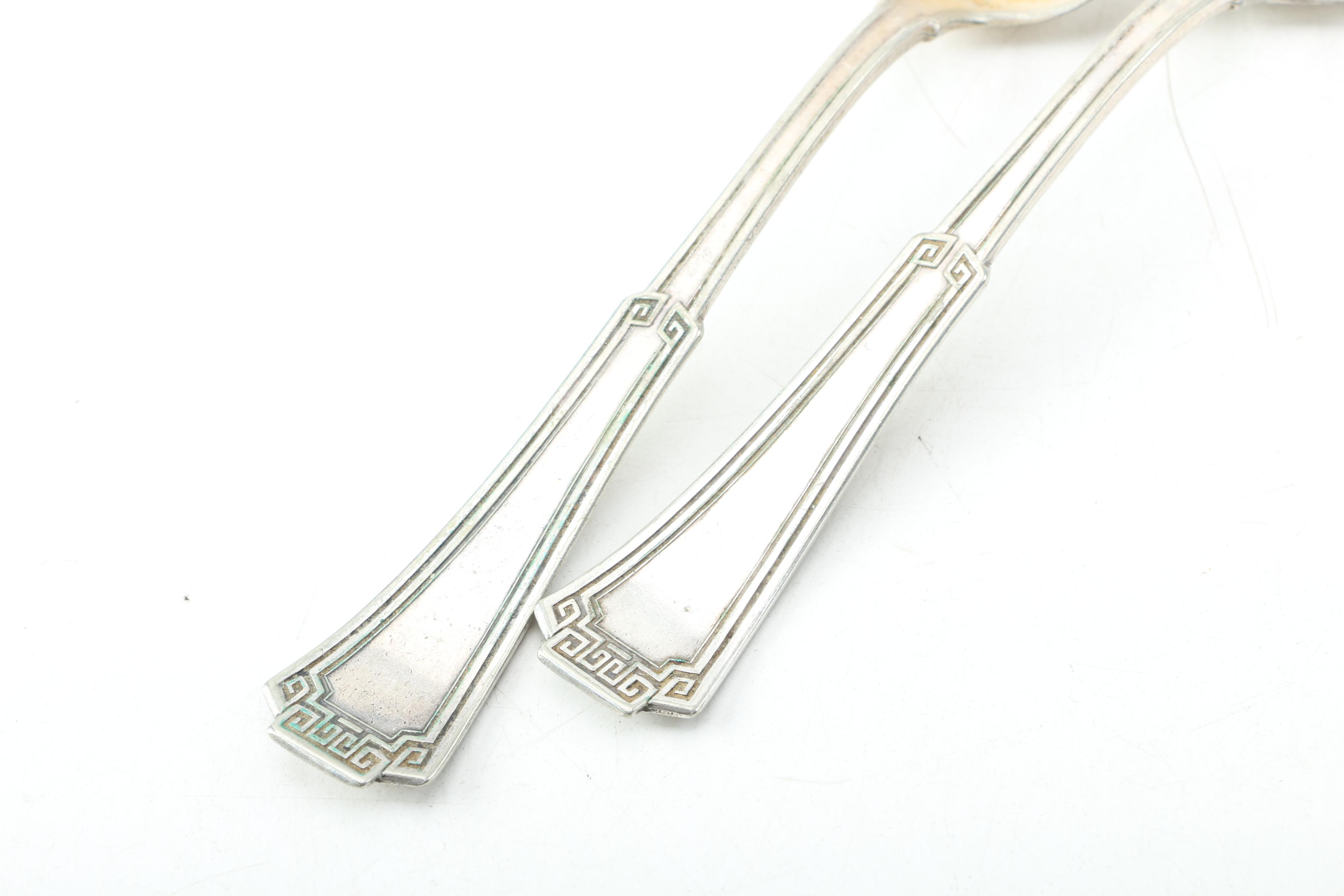 Gorham "Virginia" Sterling Silver Butter Knife with Silver-Plated Spoons