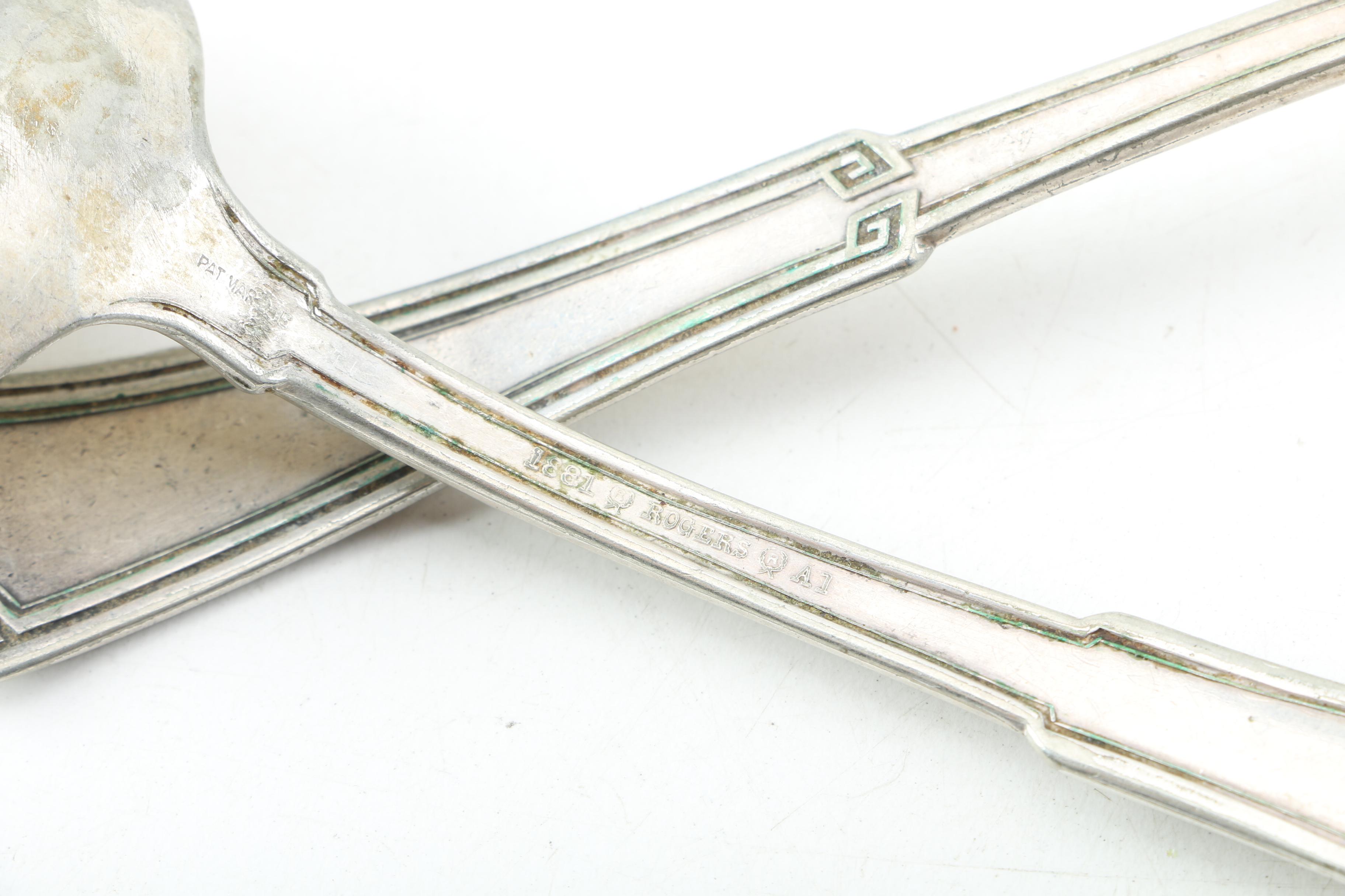 Gorham "Virginia" Sterling Silver Butter Knife with Silver-Plated Spoons