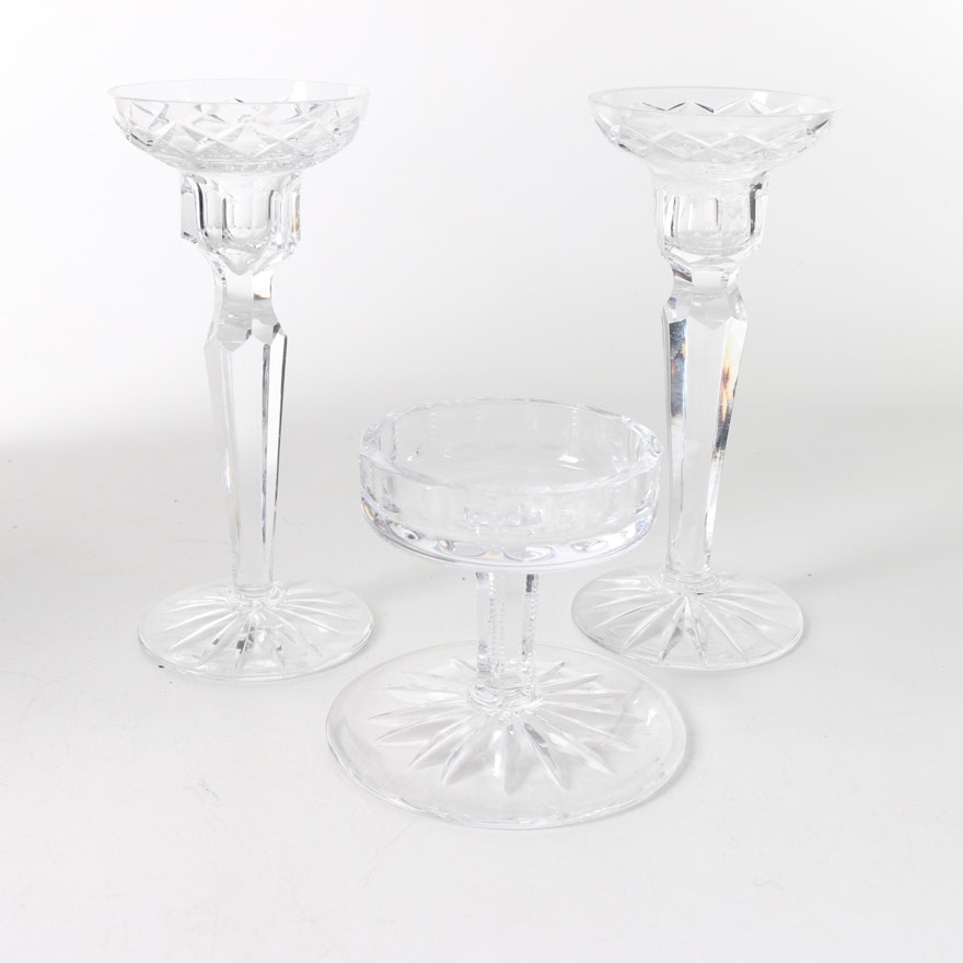 Crystal Candle Holders Featuring Rogaska
