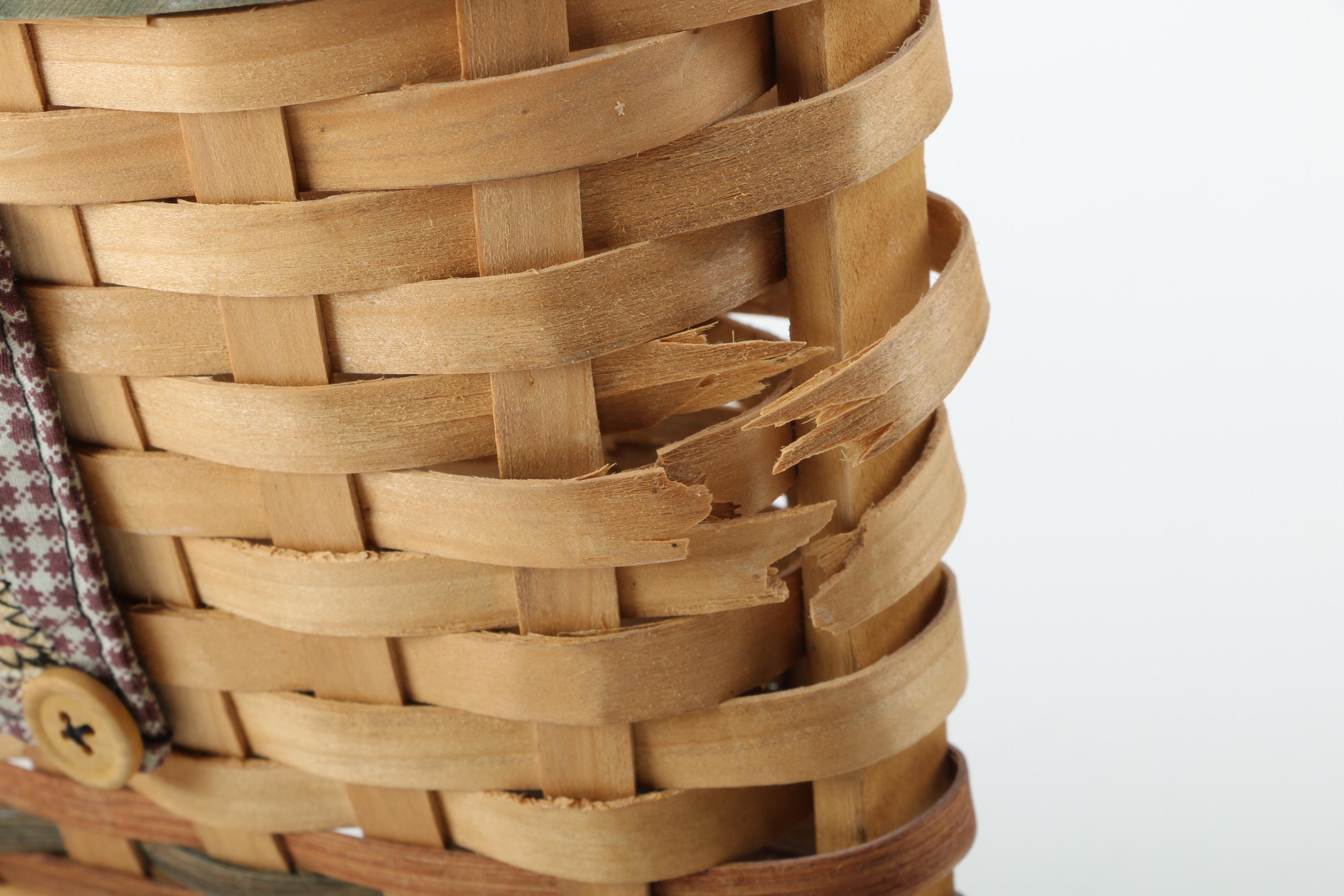 Assorted Baskets and Wooden U.S.A.Themed Decor