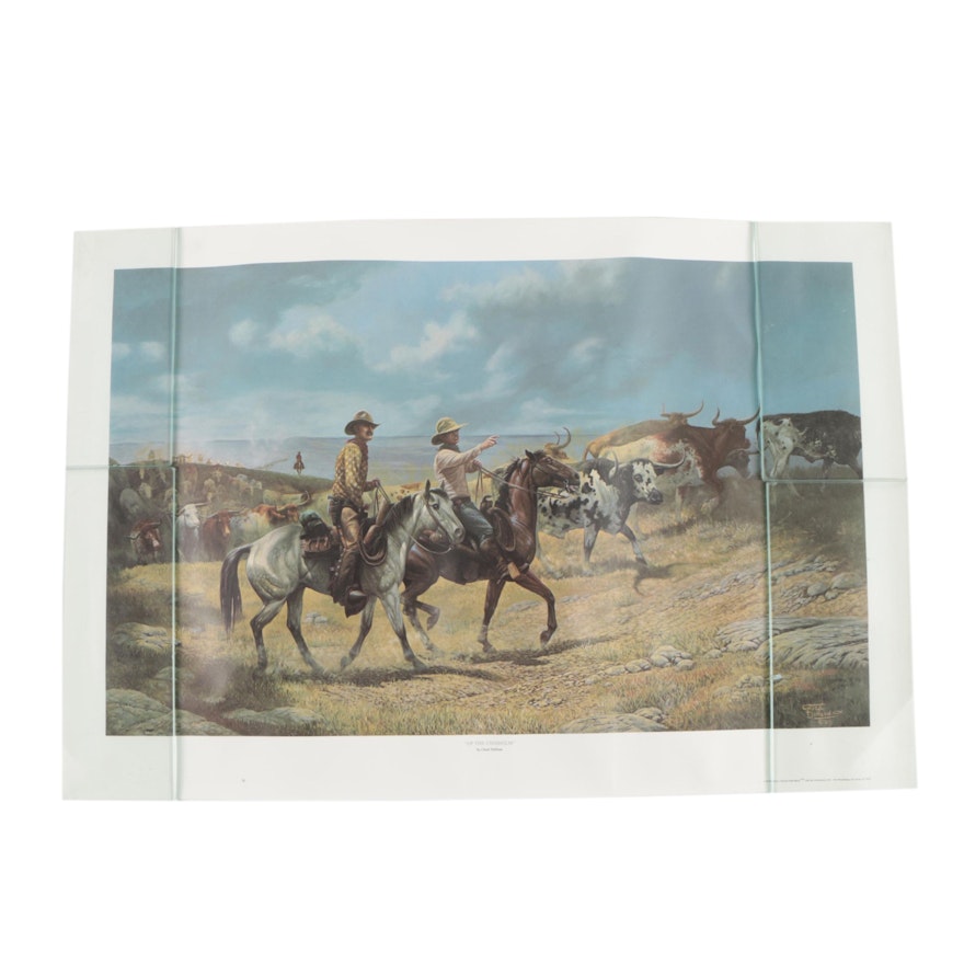 Chuck DeHaan Limited Edition Offset Lithograph "Up The Chisholm"