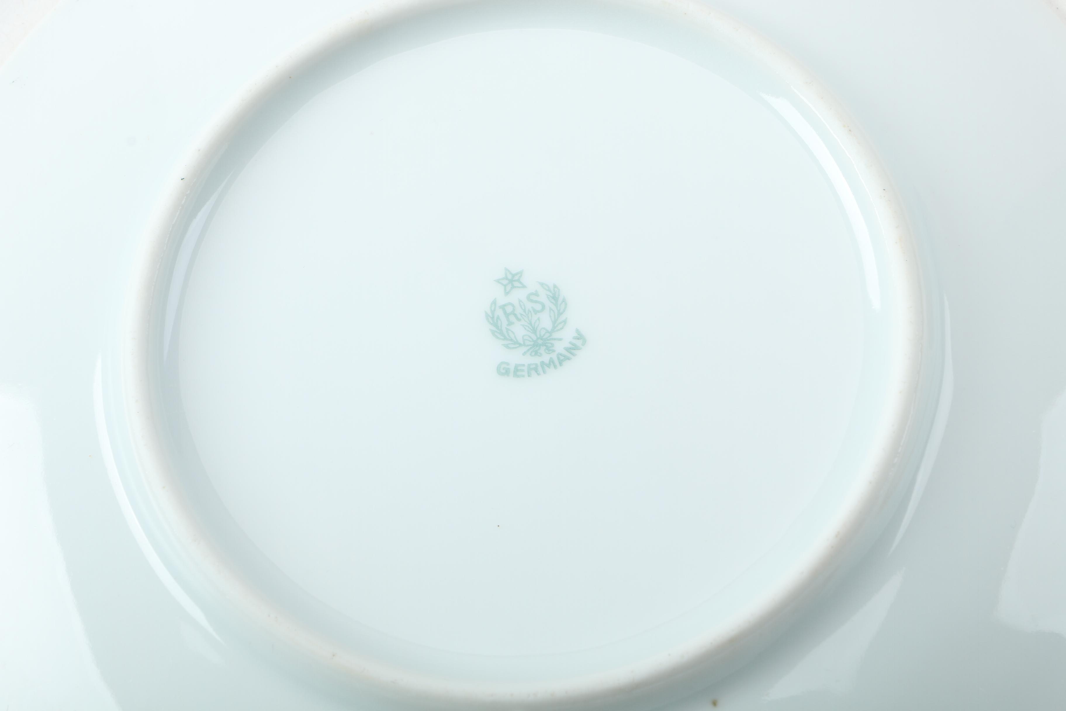 Vintage Porcelain Plates Including Tillowitz and Maddock & Sons