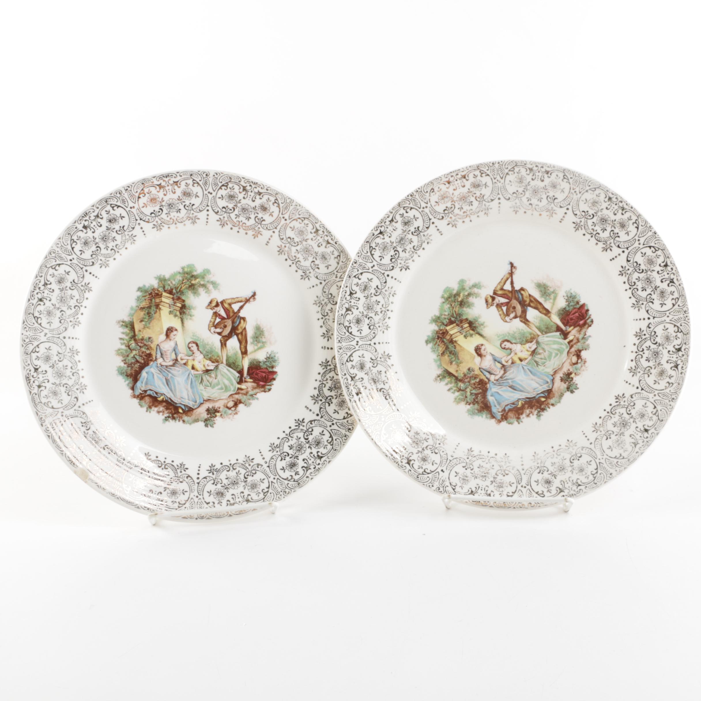 Vintage American Limoges "China D'Or" Porcelain Plates