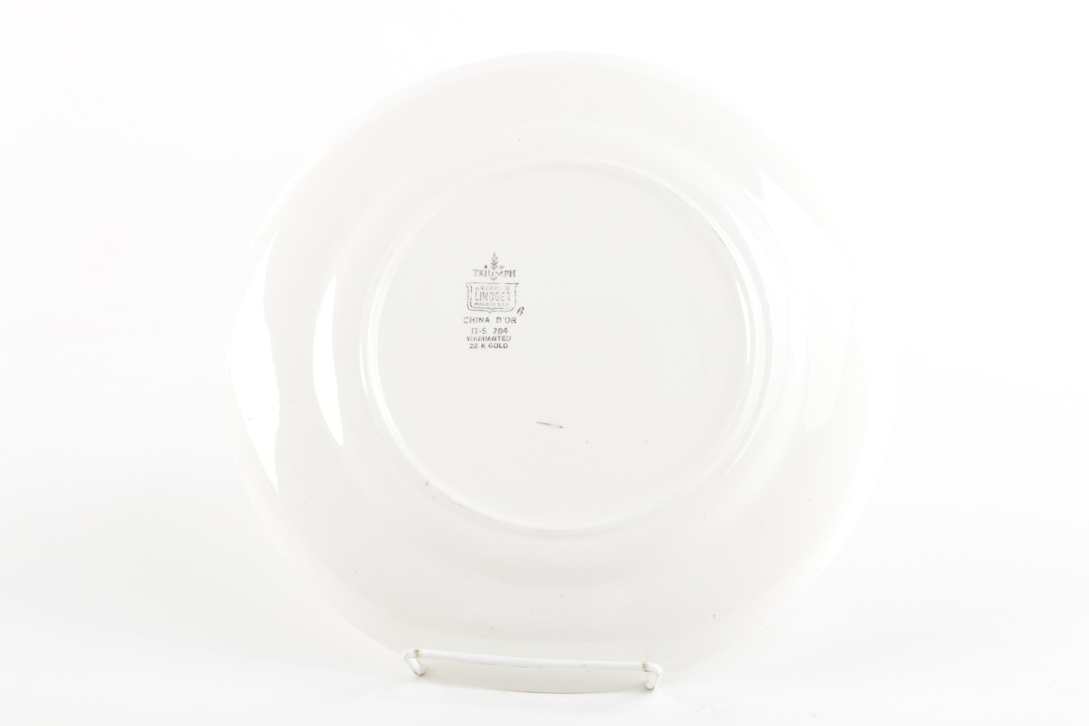 Vintage American Limoges "China D'Or" Porcelain Plates