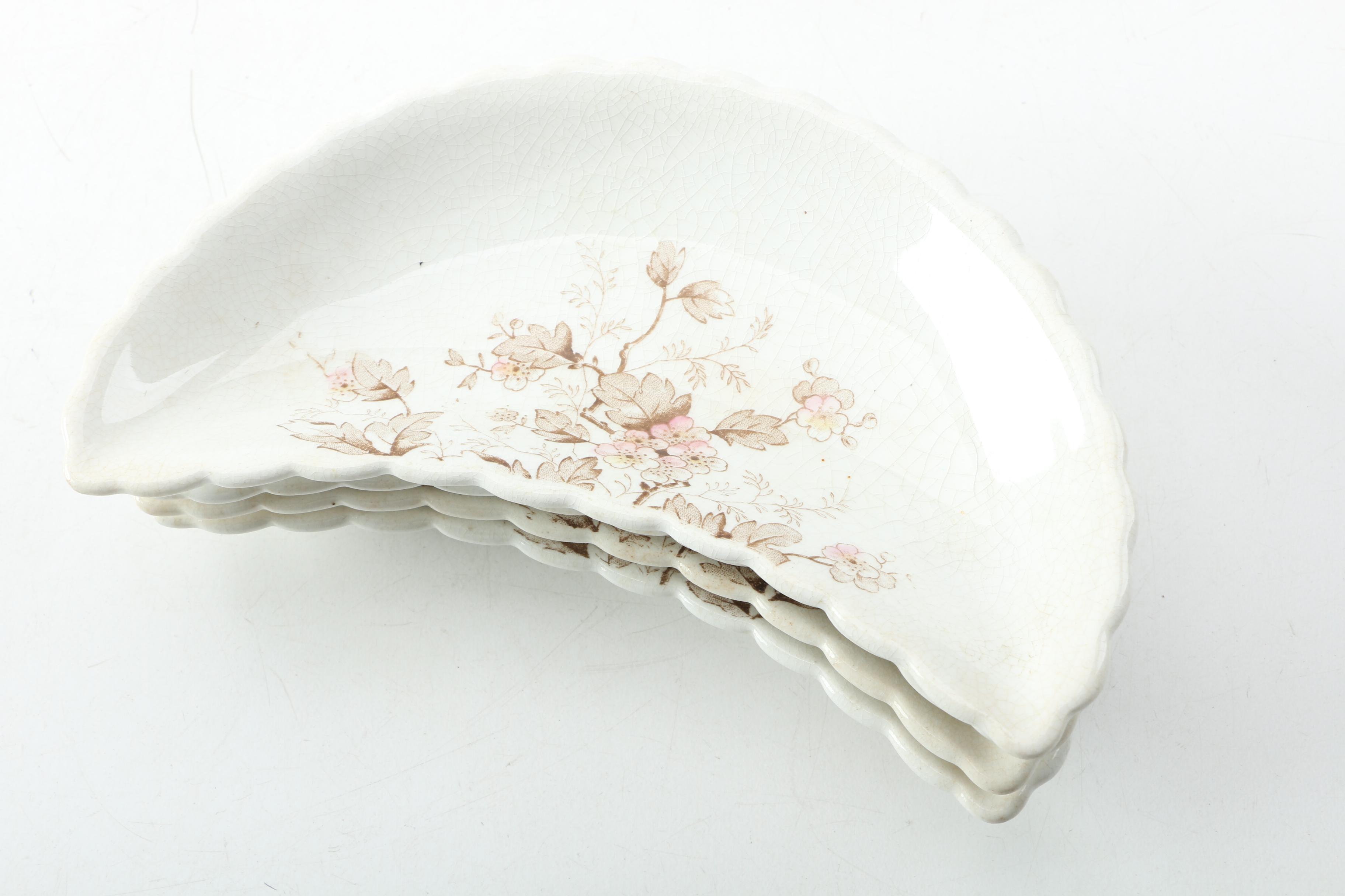 Antique Bone Dishes Including Wedgwood & Co and Johnson Brothers