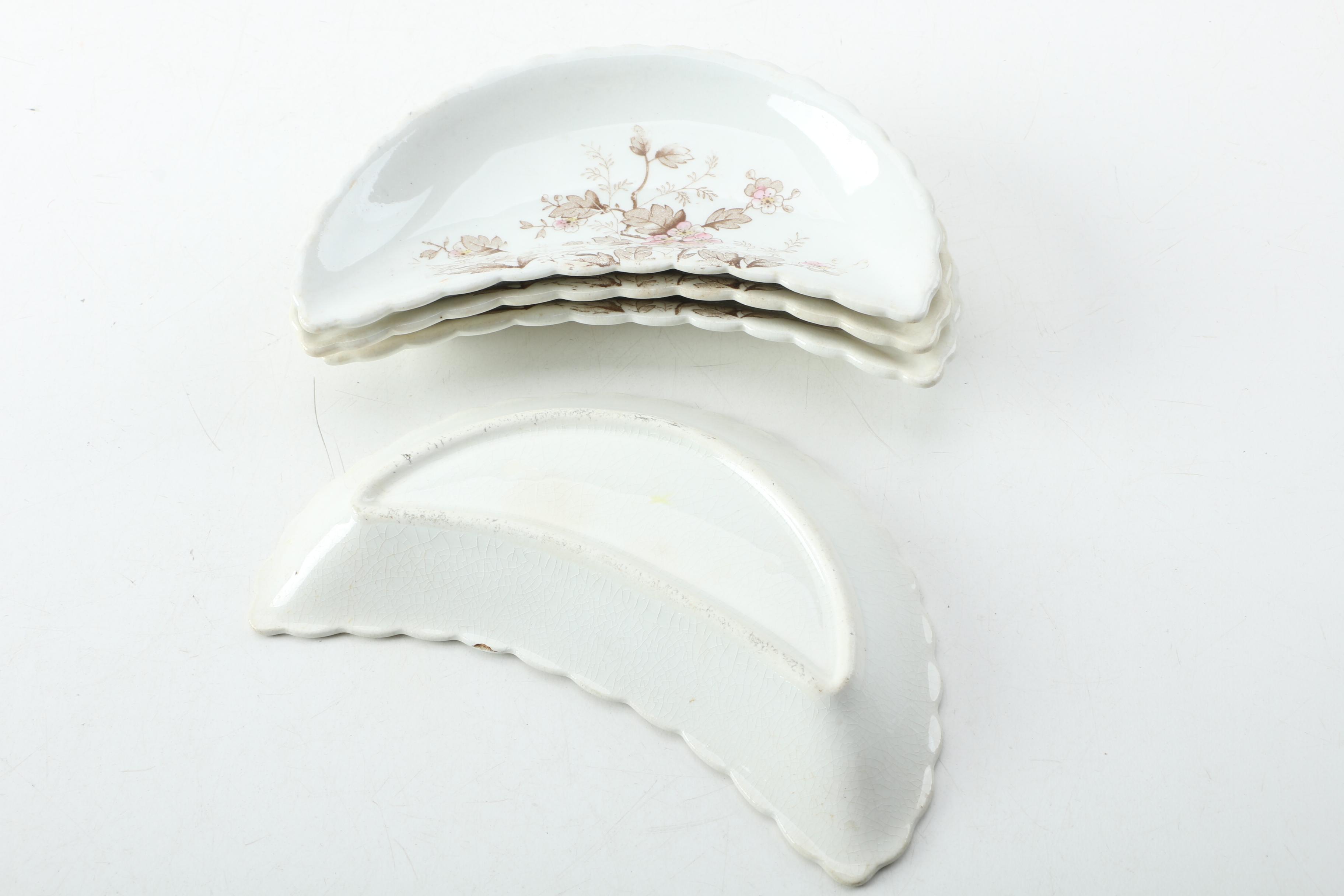 Antique Bone Dishes Including Wedgwood & Co and Johnson Brothers