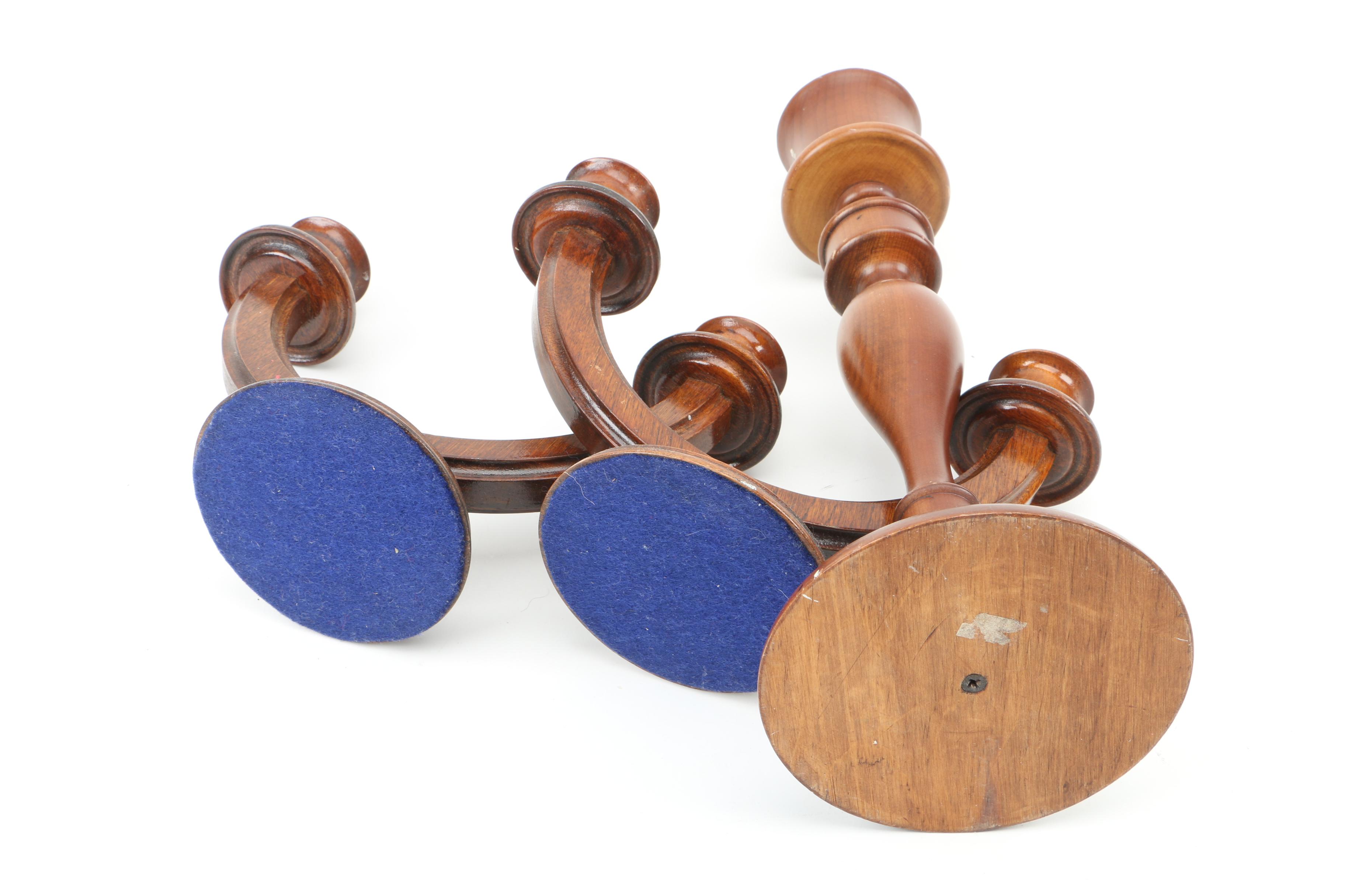 Group of Wooden Candlesticks