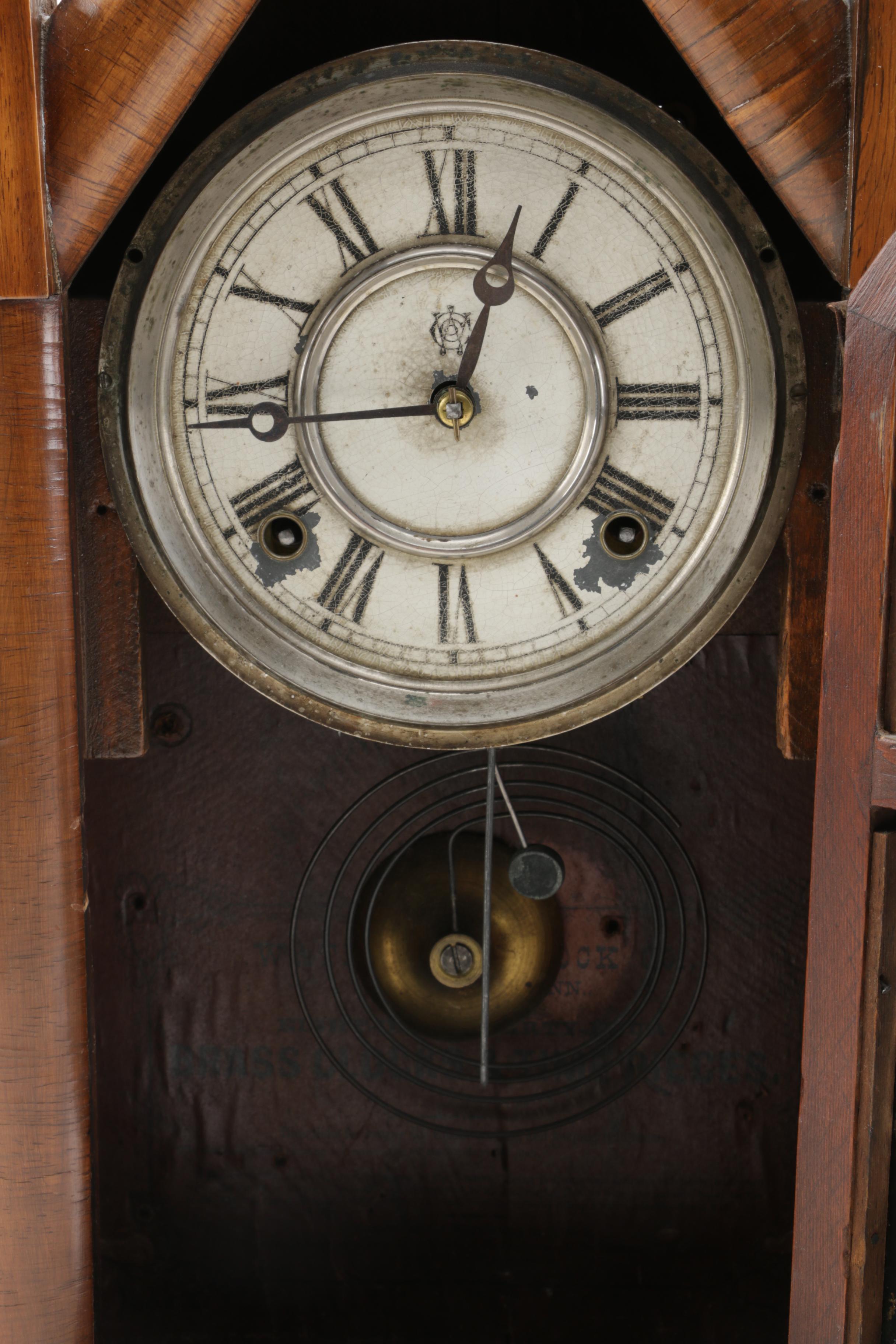 19th Century Waterbury Clock Co. Steeple Mantel Clock