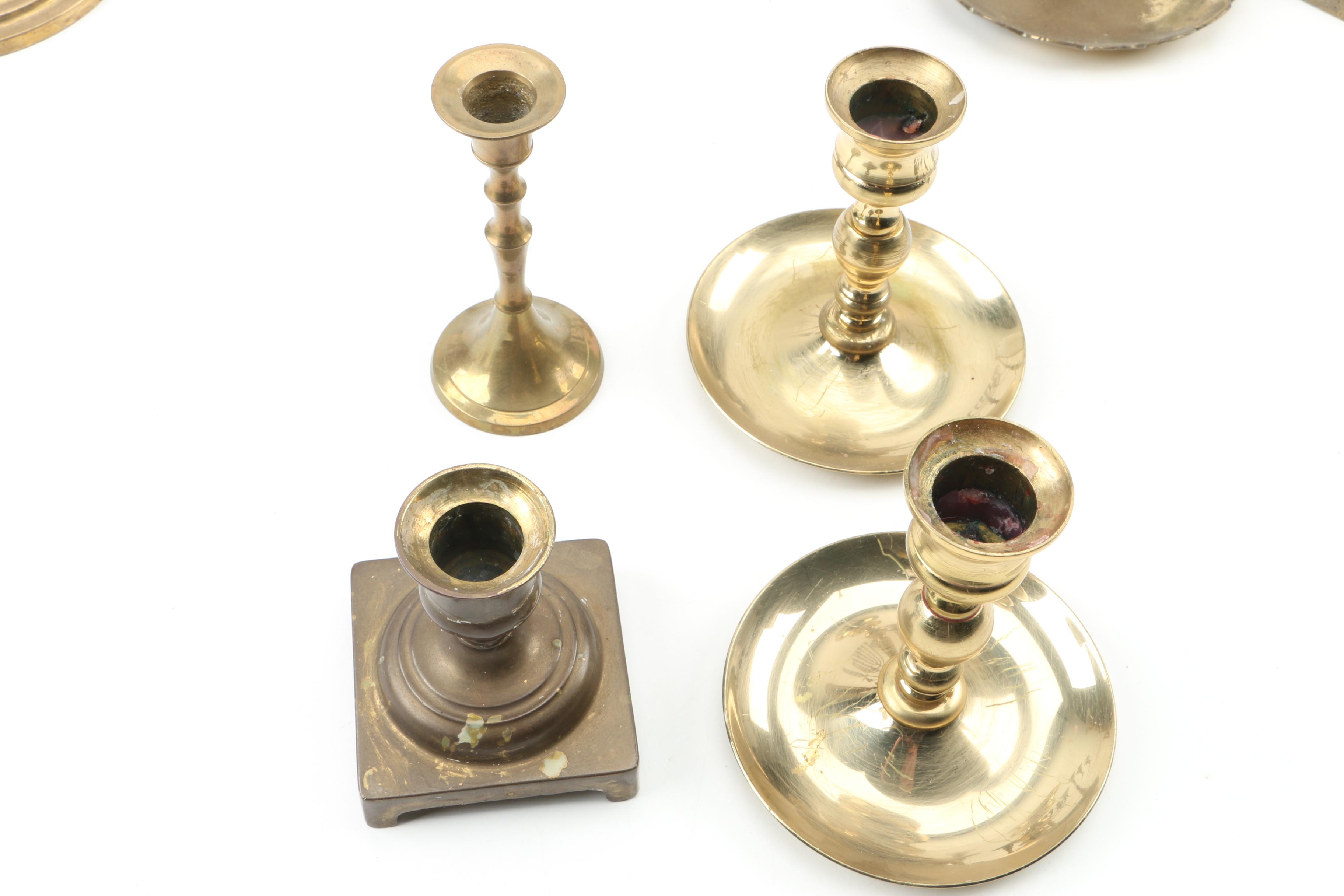 Brass Menorah, Candelabra and Candlesticks