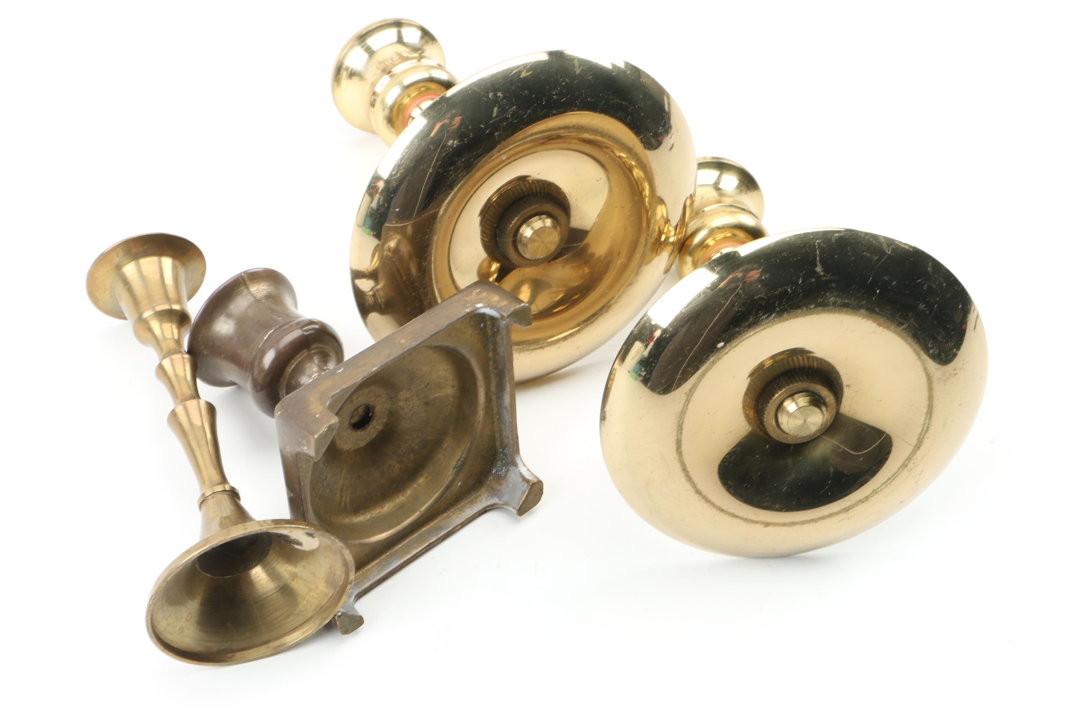 Brass Menorah, Candelabra and Candlesticks