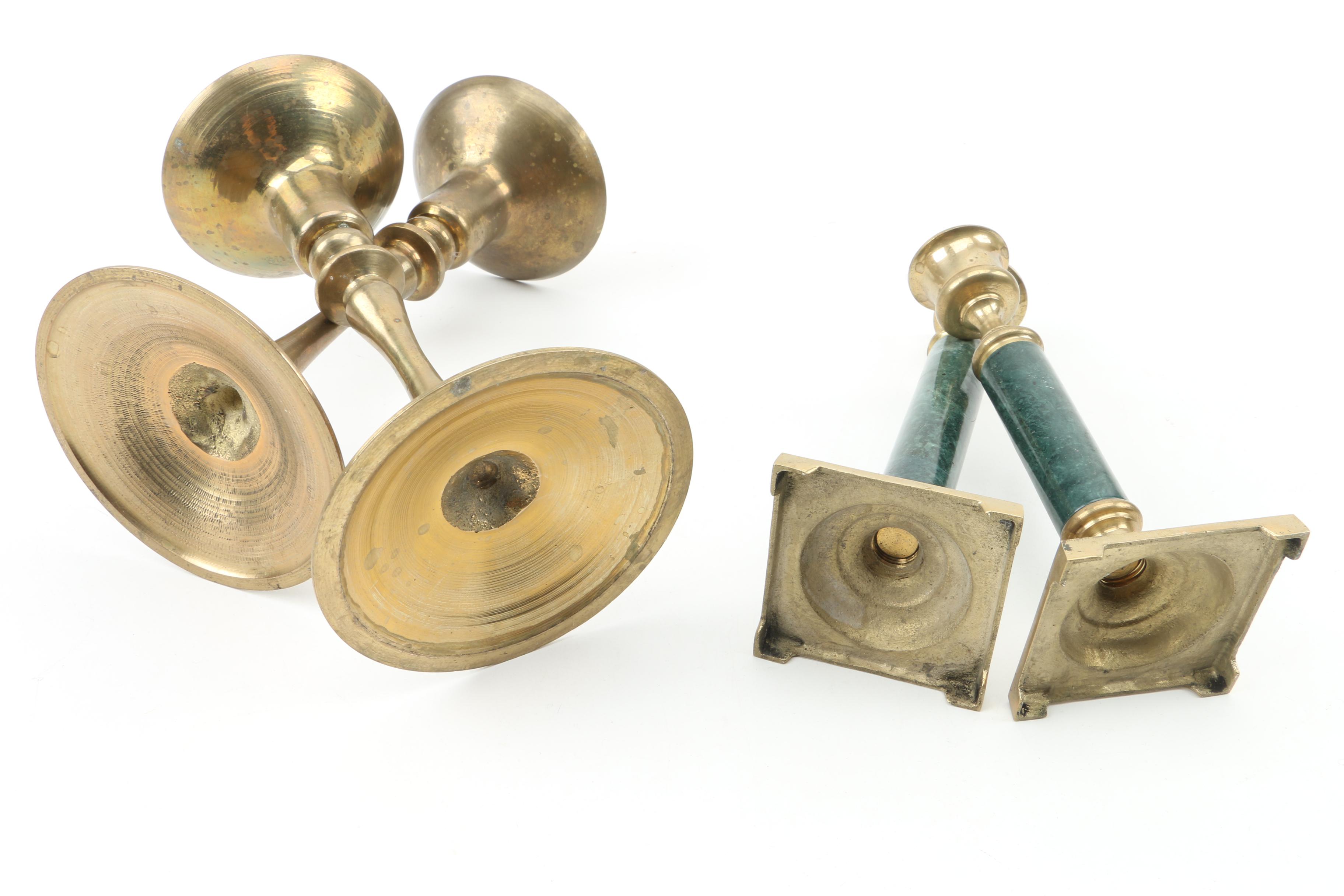 Brass Menorah, Candelabra and Candlesticks
